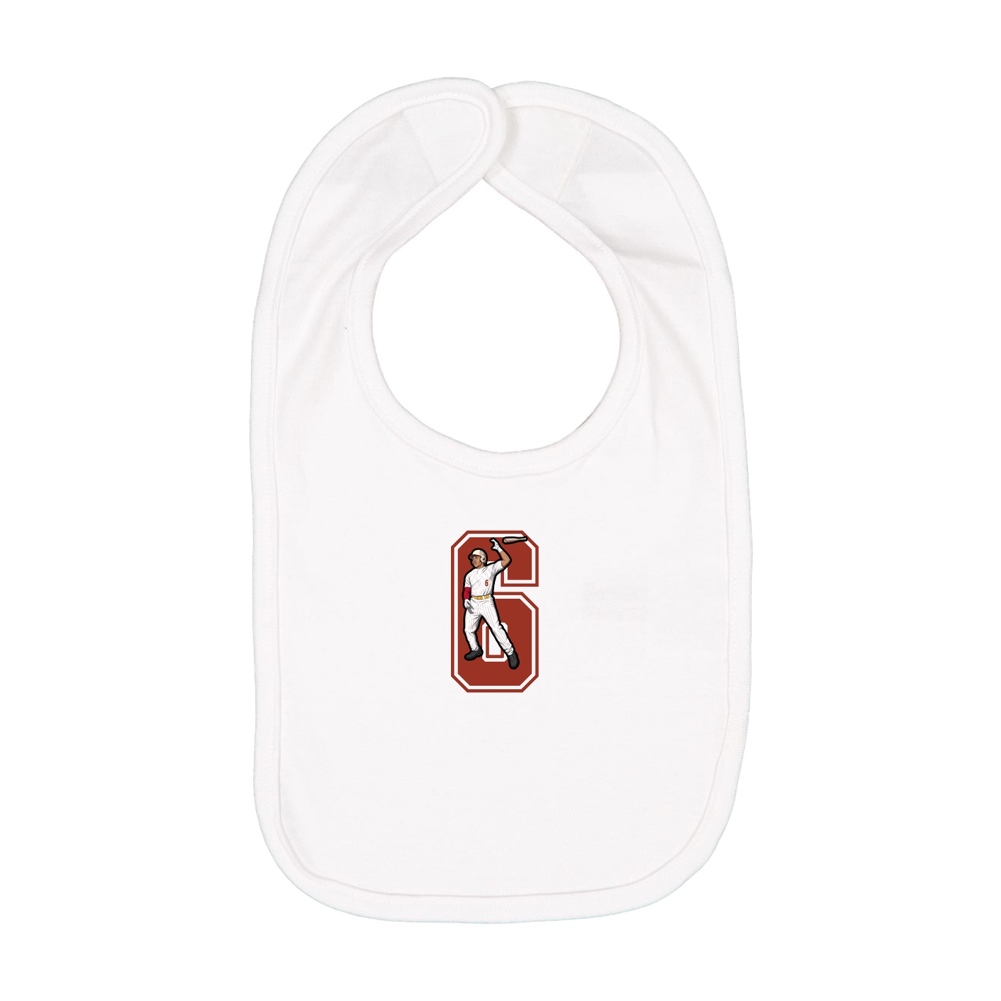 Infant Bib — Number in White