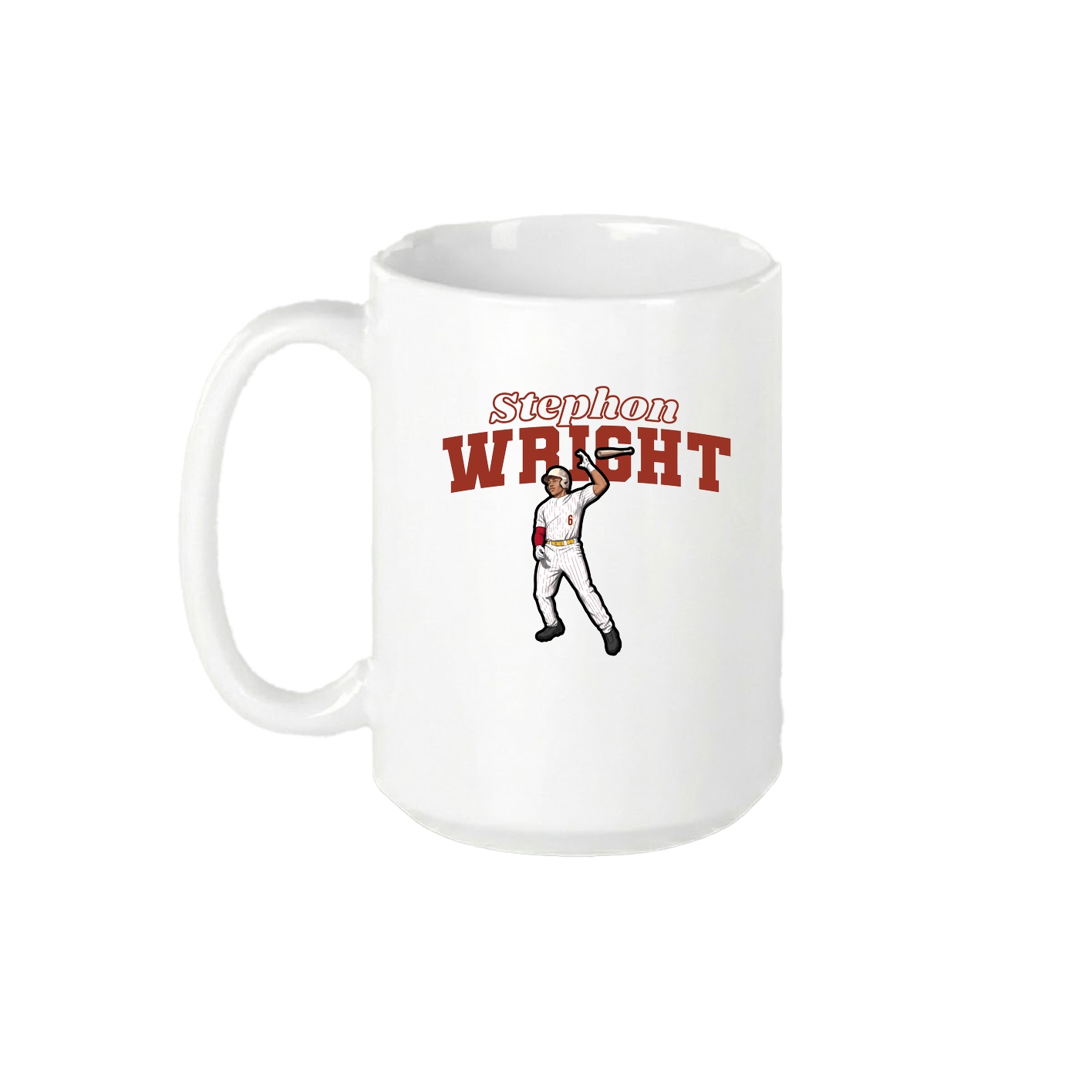 15oz Coffee Mug — Name Arch in White