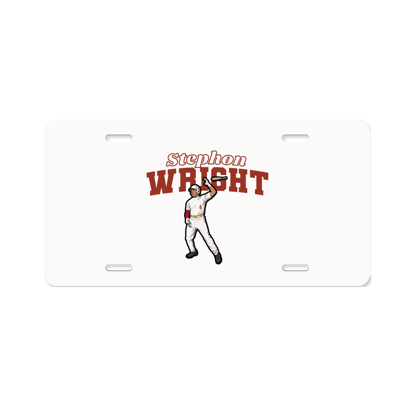 License Plate — Name Arch in Classic
