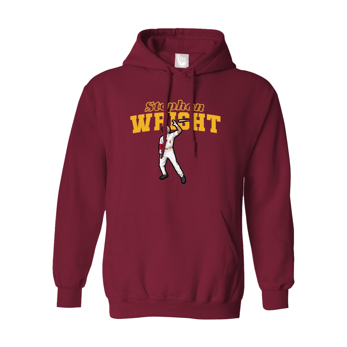 Hoodie — Name Arch in Cardinal