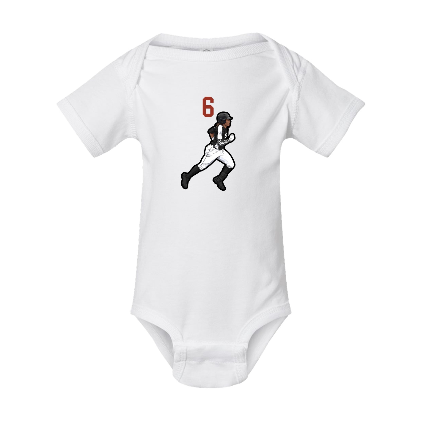 Baby Onesie — Number Top in White