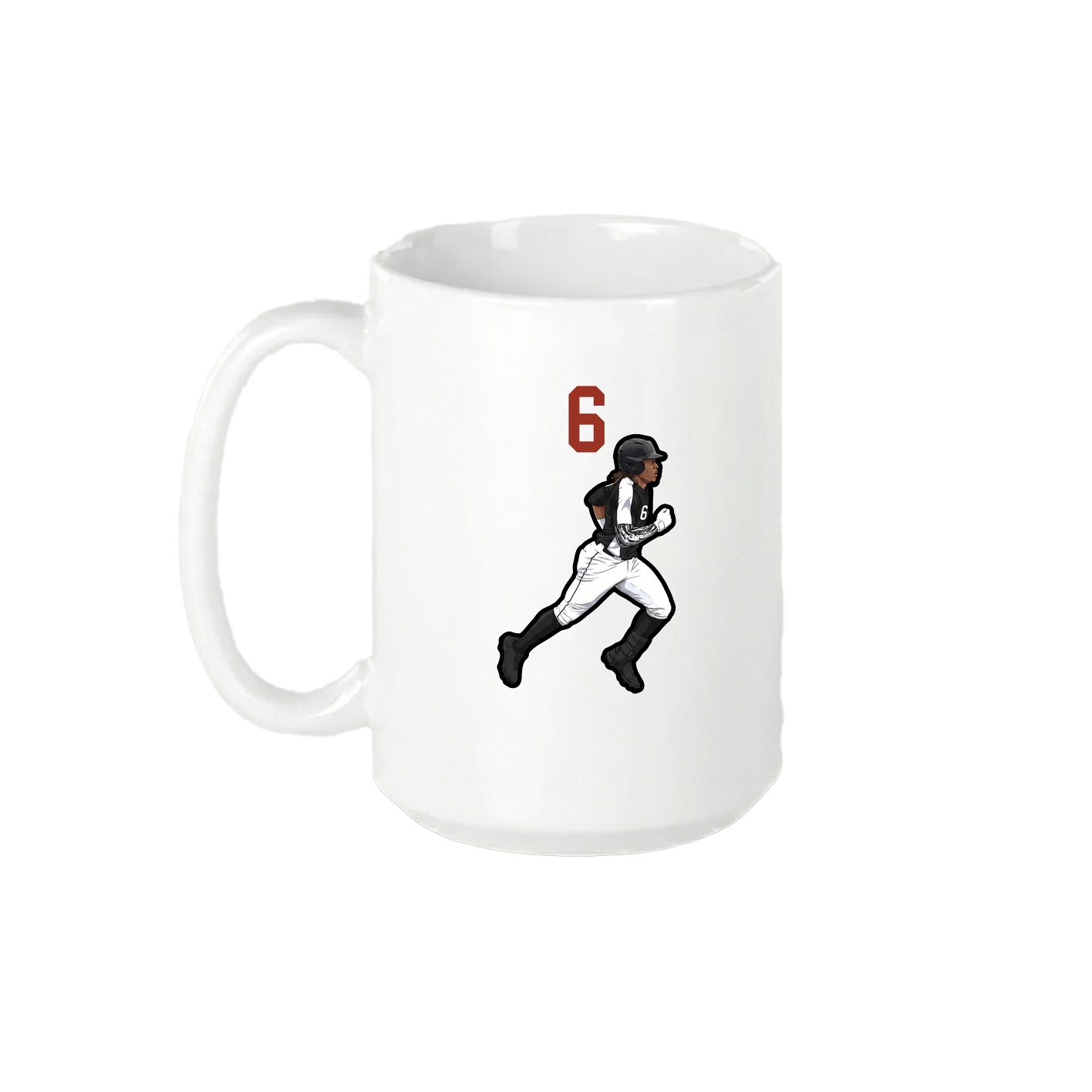 15oz Coffee Mug — Number Top in White
