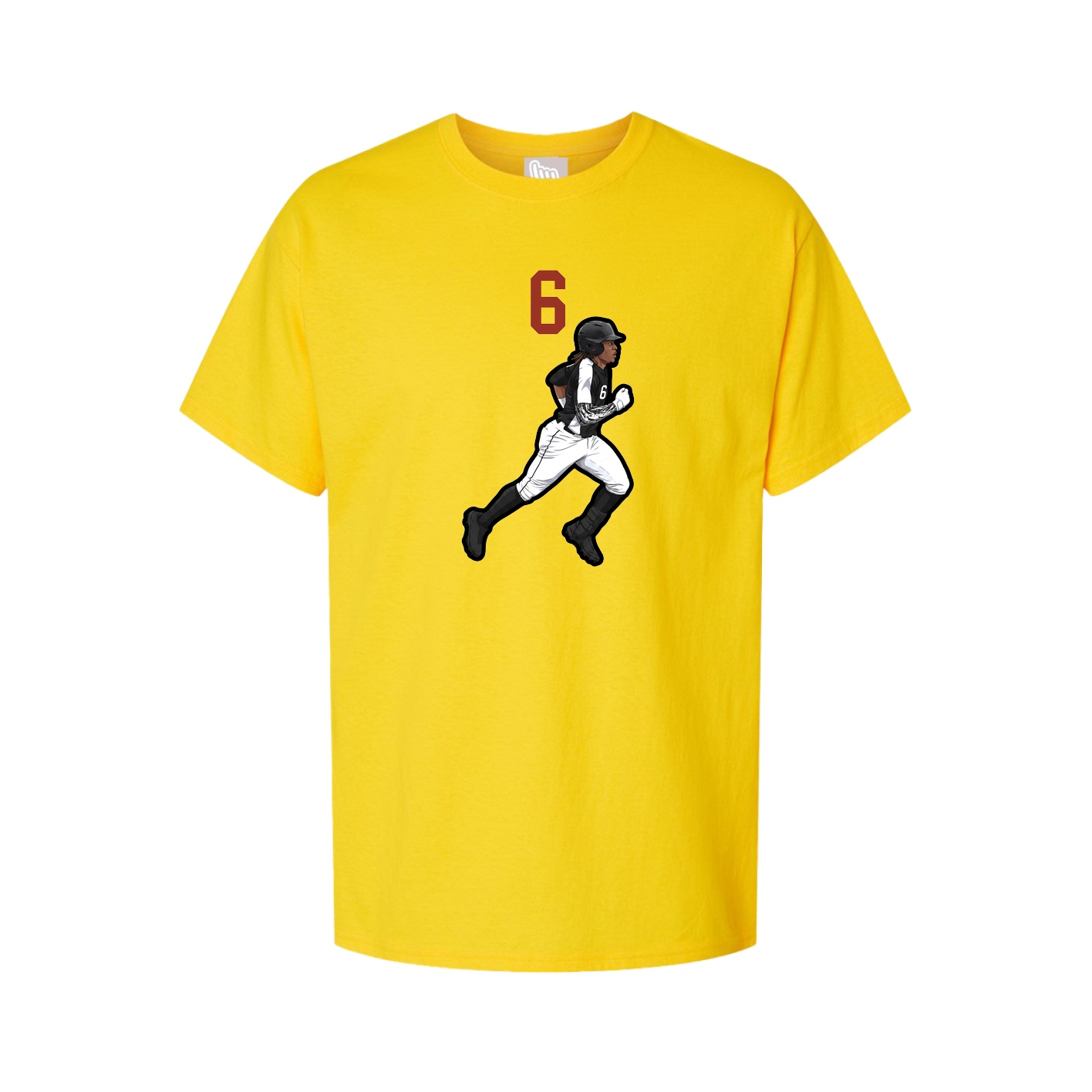Youth Tee — Number Top in Gold