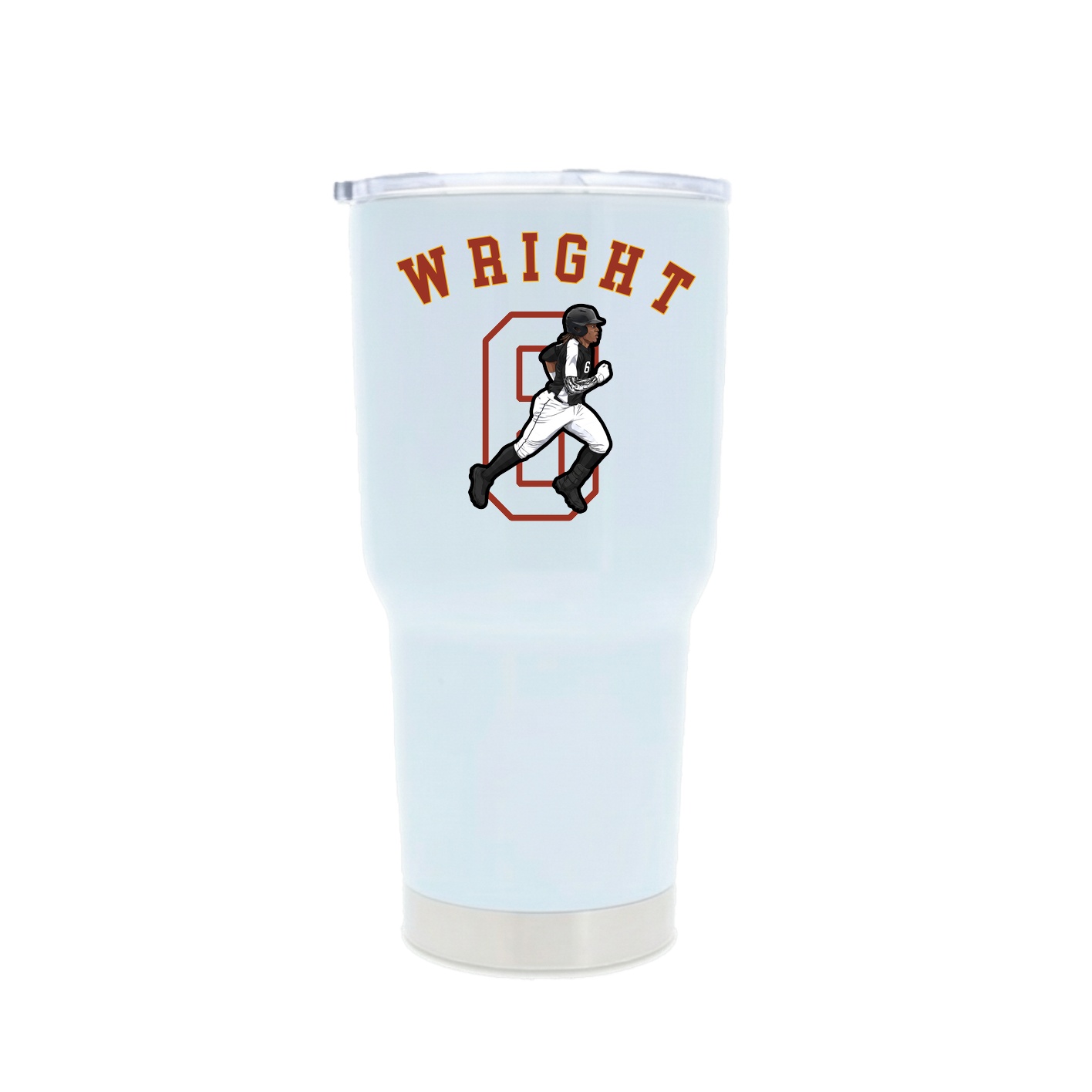30oz Stainless Steel Tumbler — Shirsey Arch in White