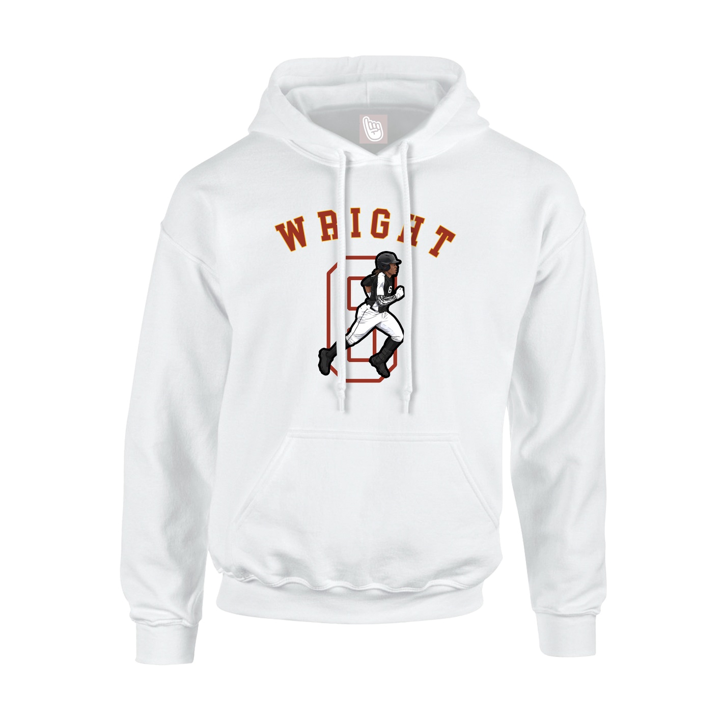 Youth Hoodie — Shirsey Arch in White