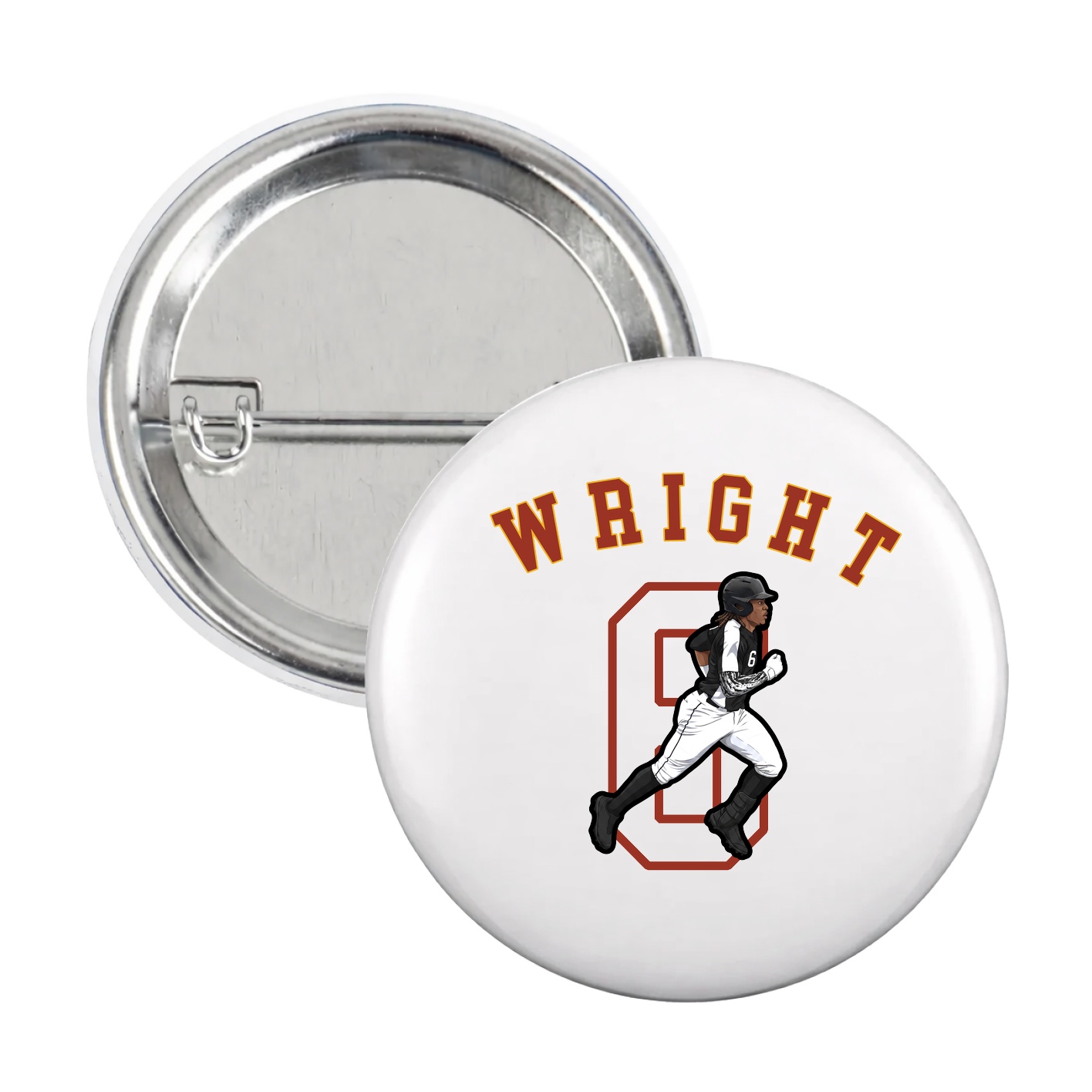 Game Day Button — Shirsey Arch in White