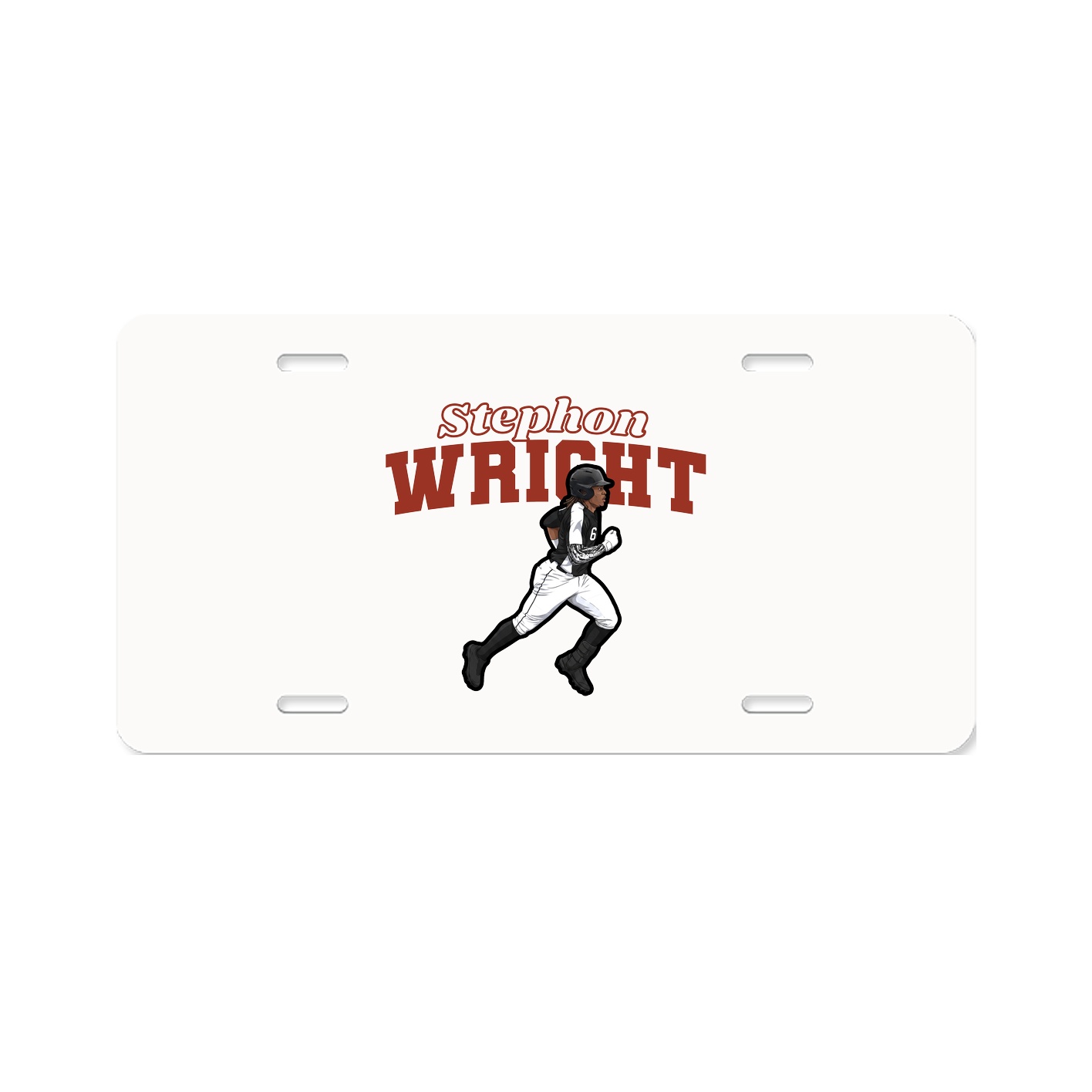 License Plate — Name Arch in Classic