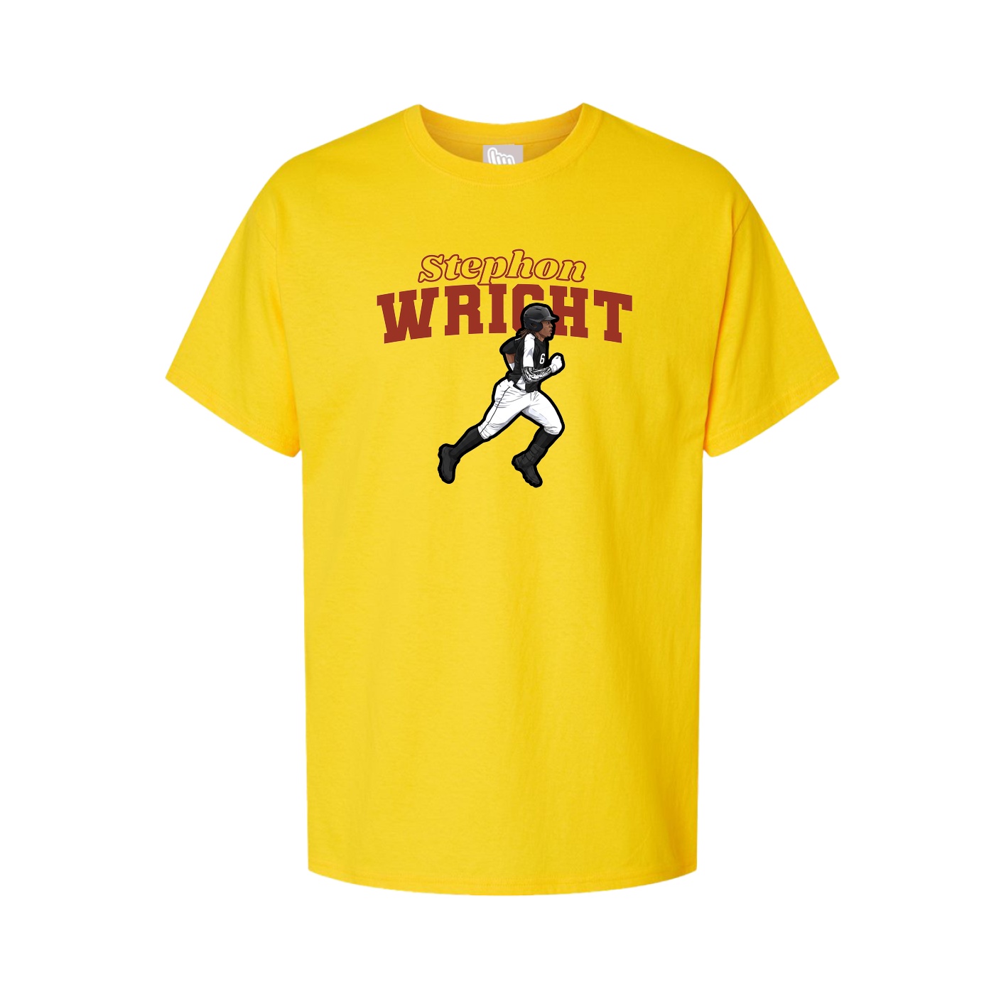 Youth Tee — Name Arch in Gold