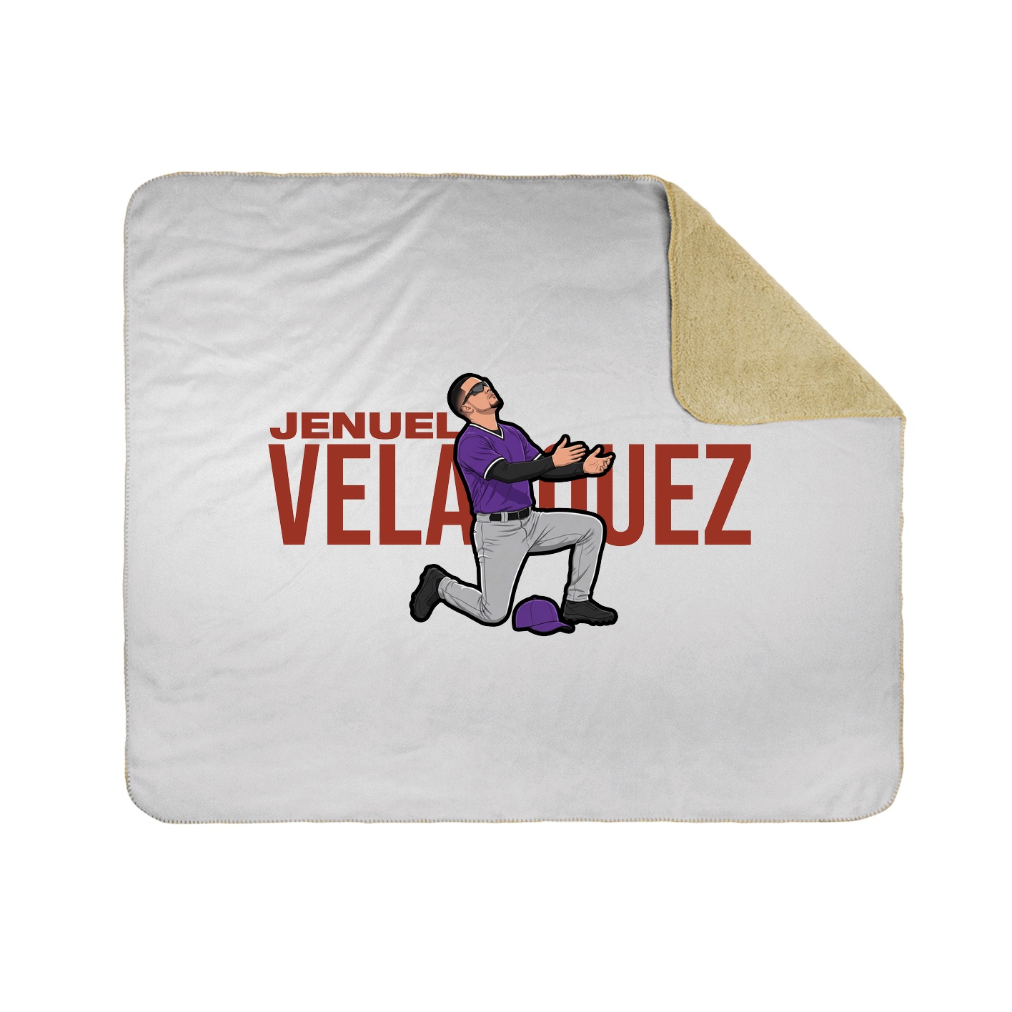 Throw Blanket — Player Name in White