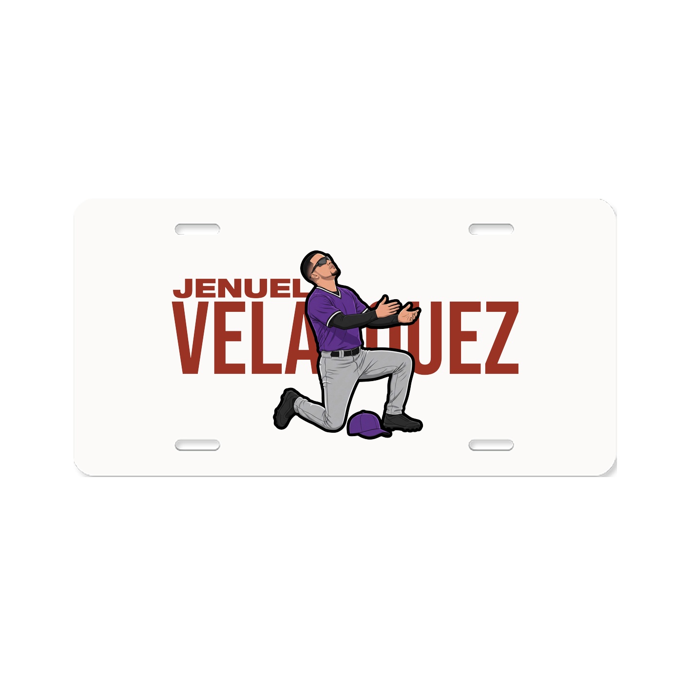 License Plate — Player Name in Classic