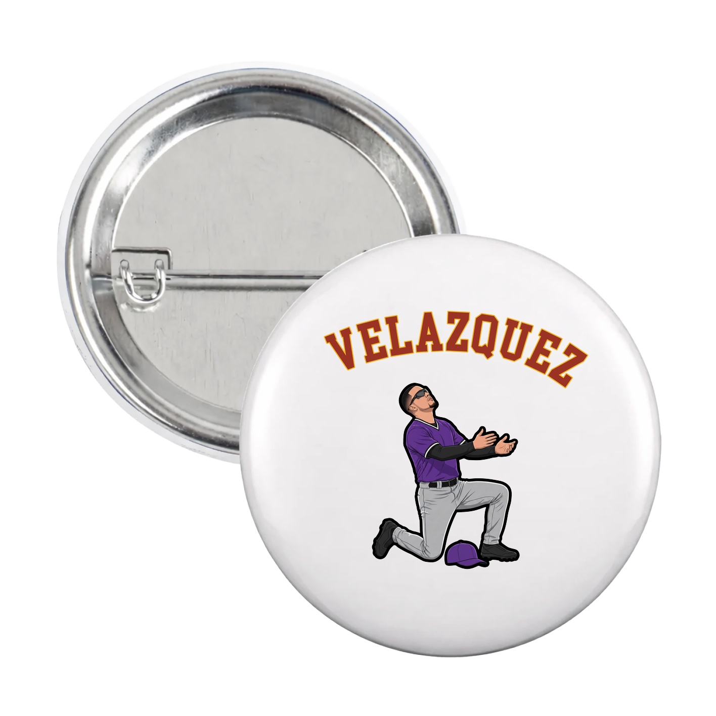 Game Day Button — Shirsey Arch in White
