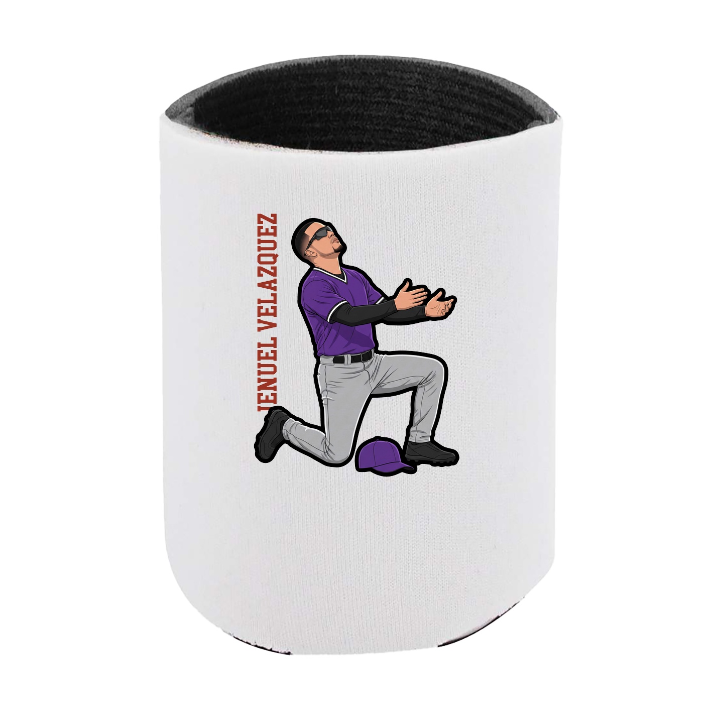 Can Holder — Name Vertical in White