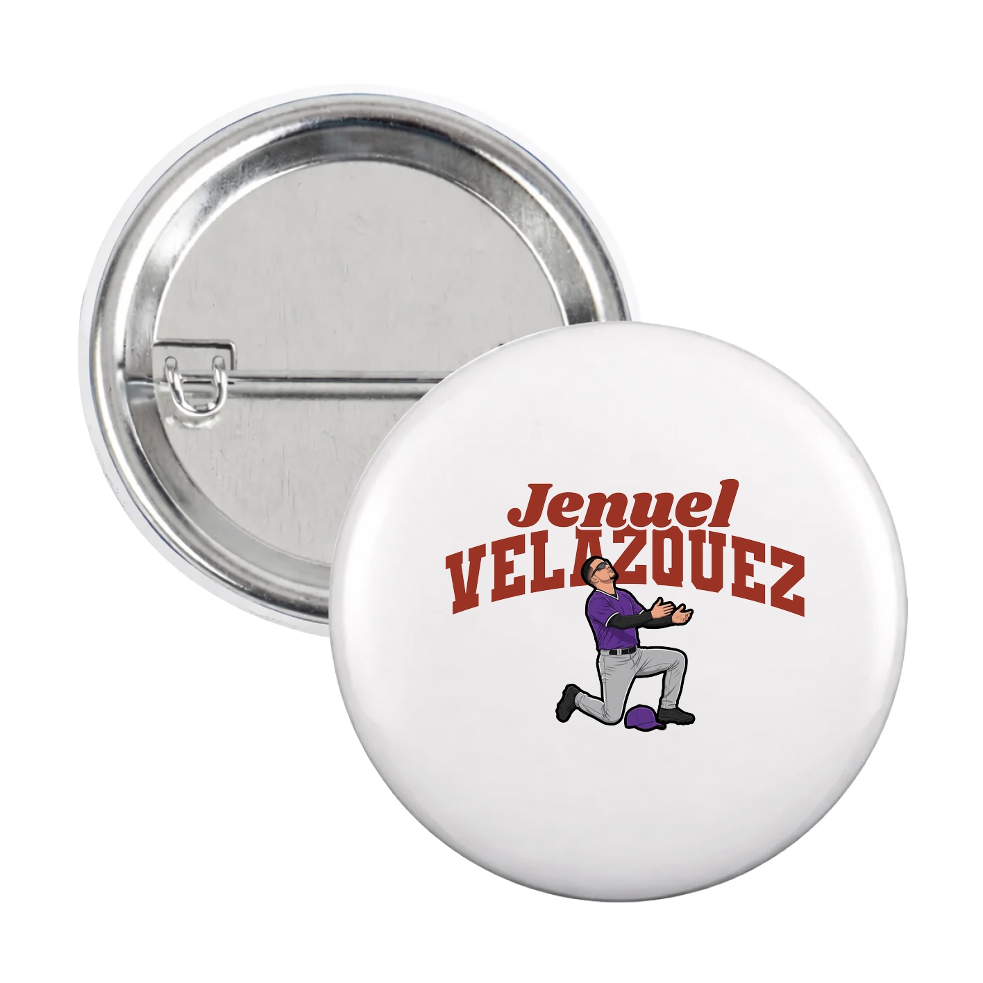 Game Day Button — Signature Arch in White