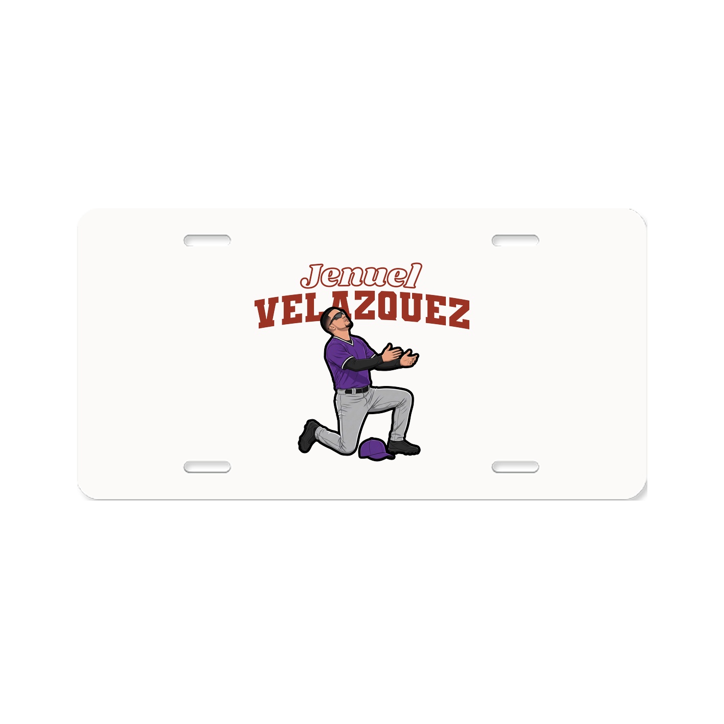 License Plate — Name Arch in Classic