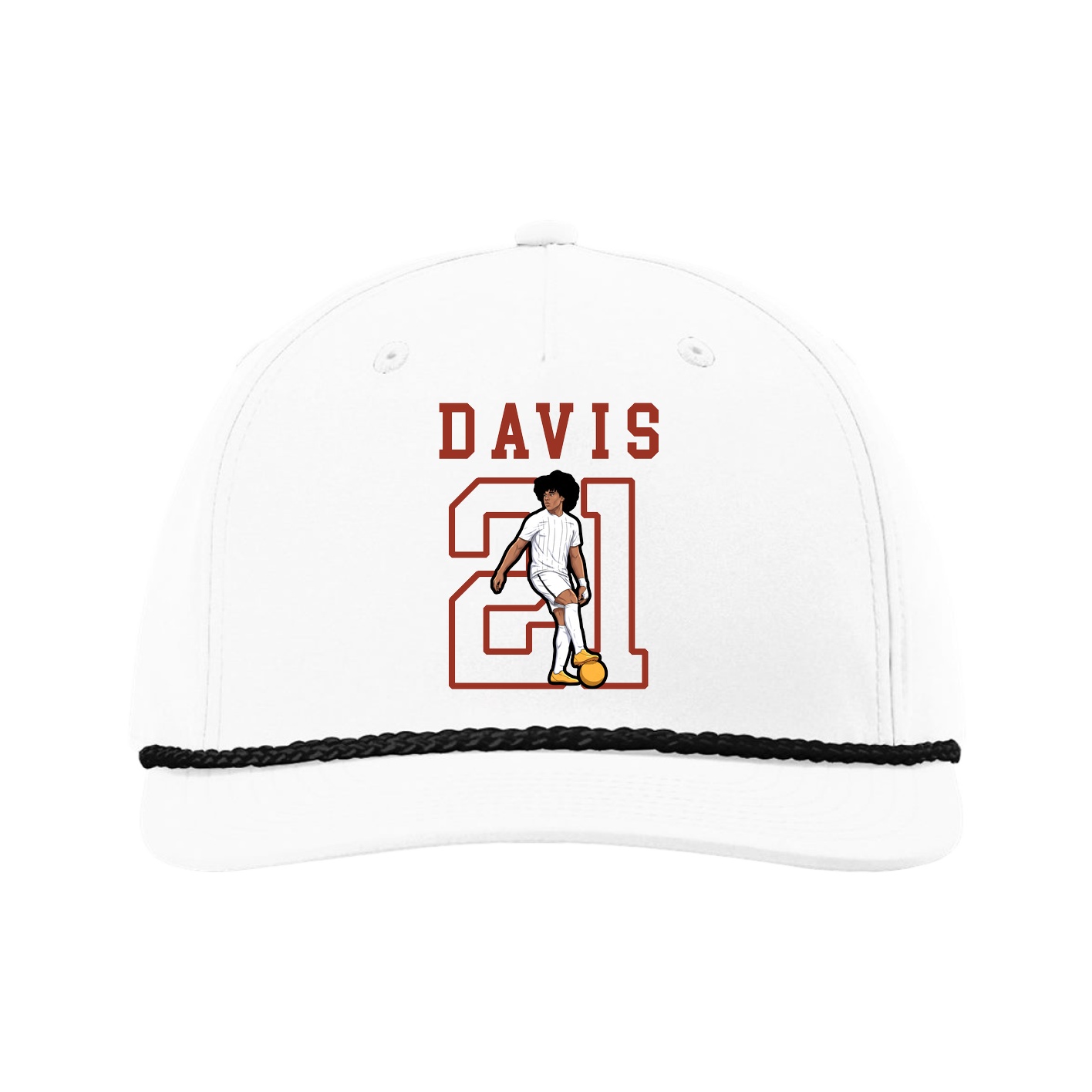 Five-Panel Classic Rope Cap — Shirsey in White