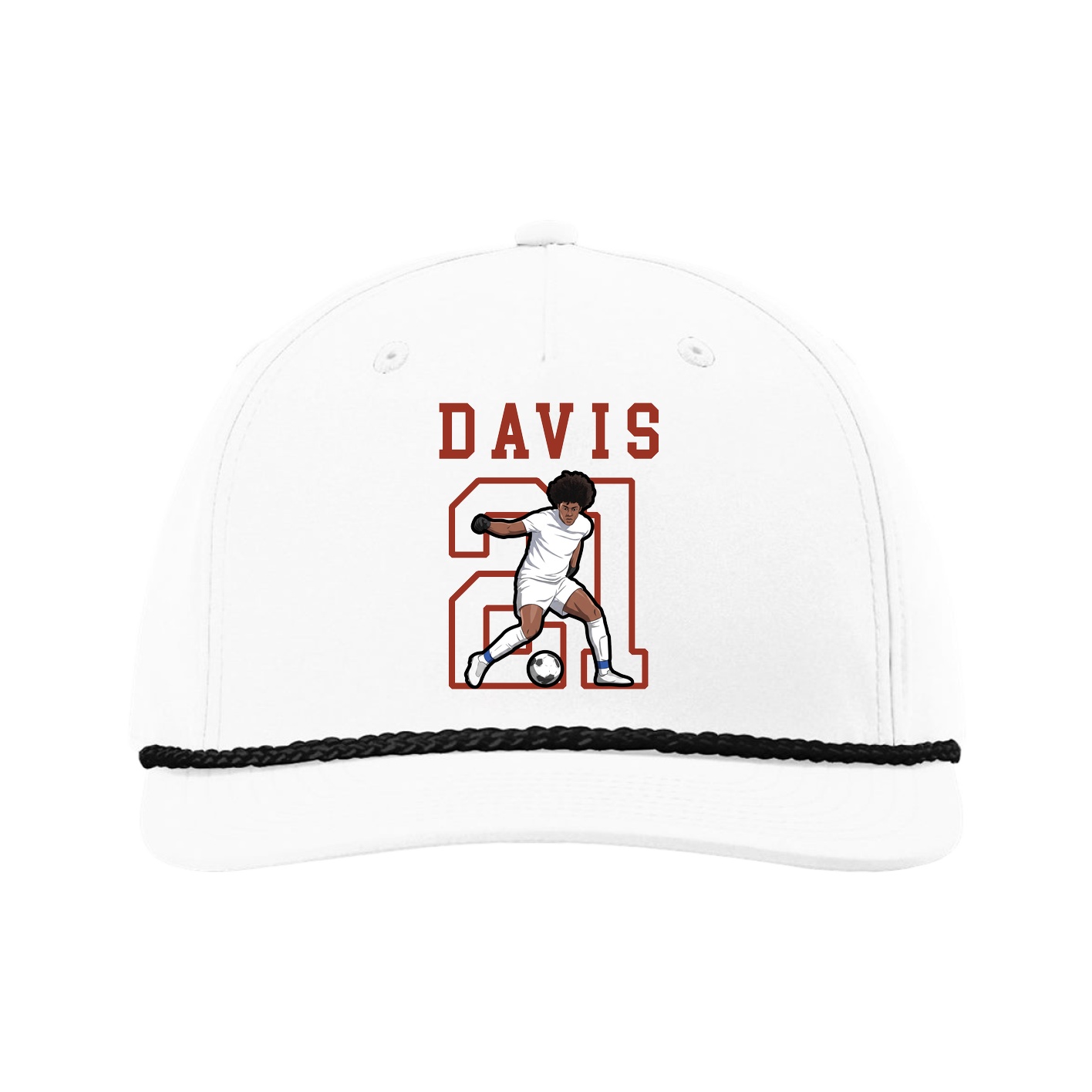 Five-Panel Classic Rope Cap — Shirsey in White