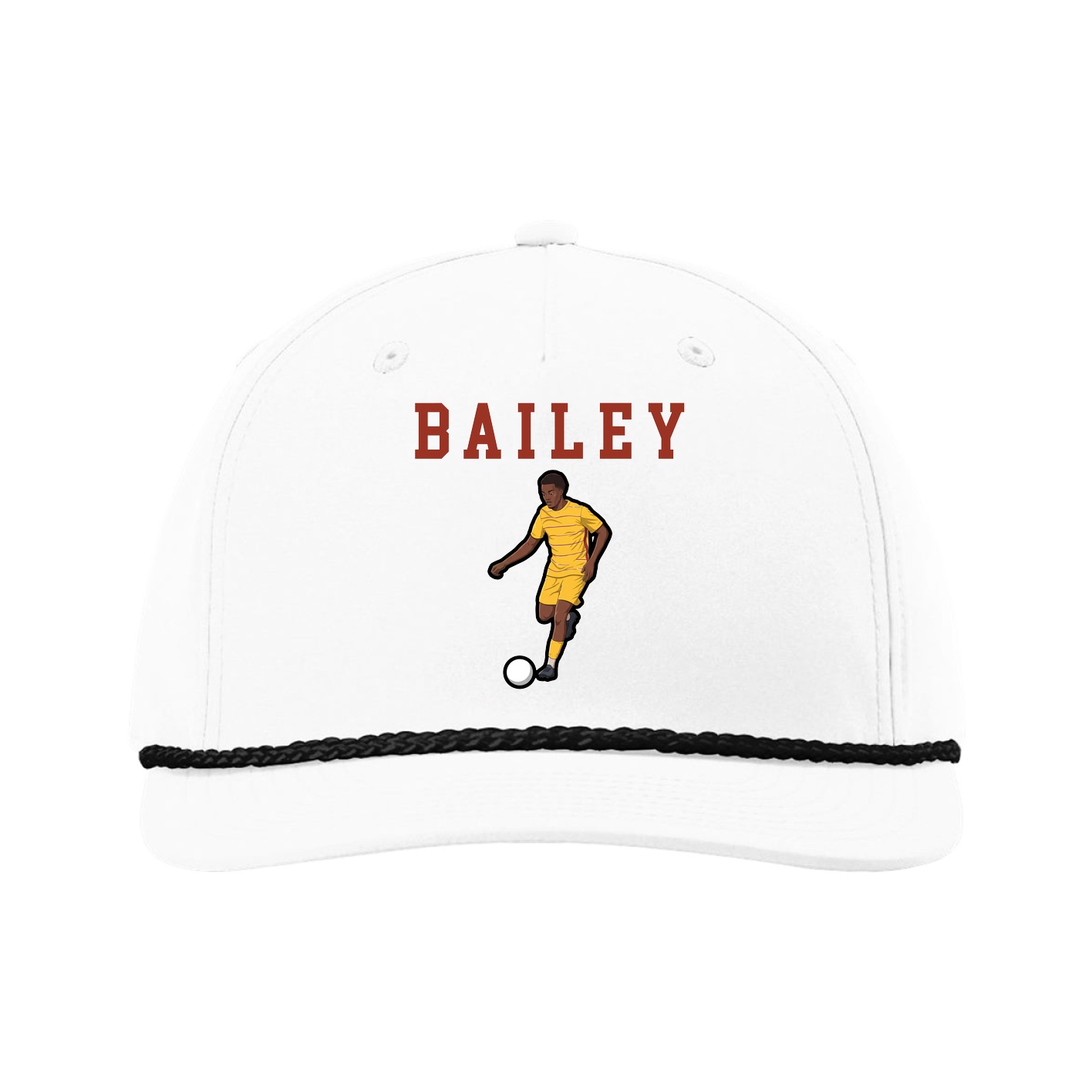 Five-Panel Classic Rope Cap — Shirsey in White