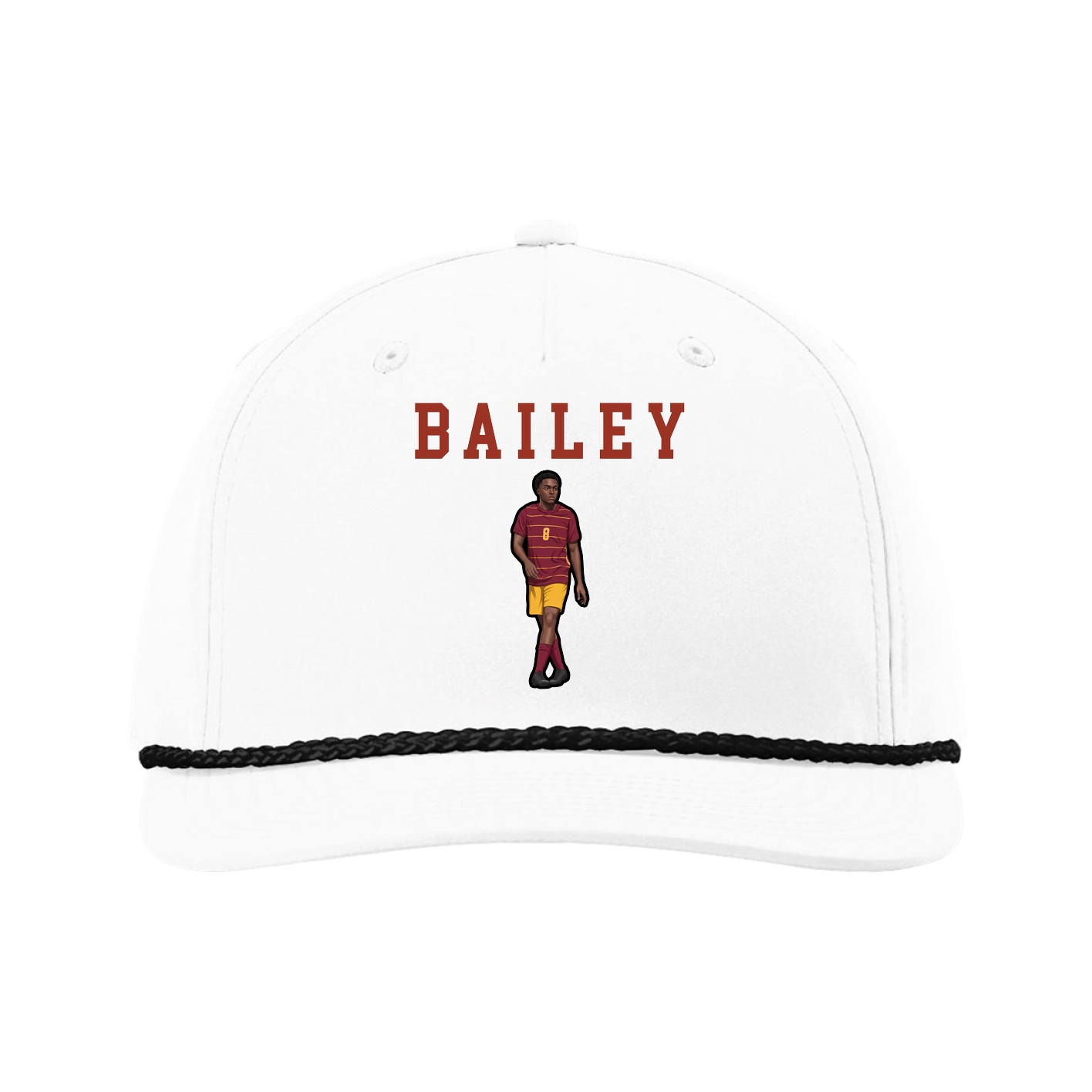 Five-Panel Classic Rope Cap — Shirsey in White