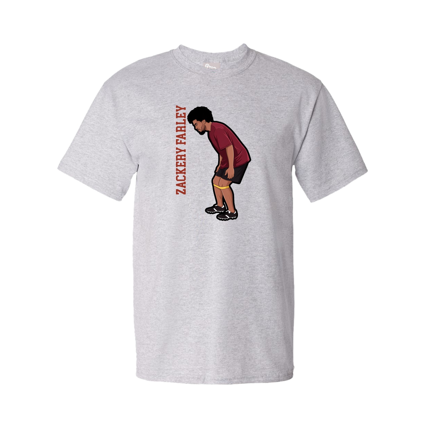Tee — Name Vertical in Grey