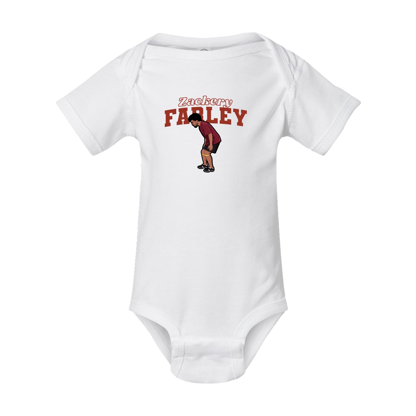 Baby Onesie — Name Arch in White