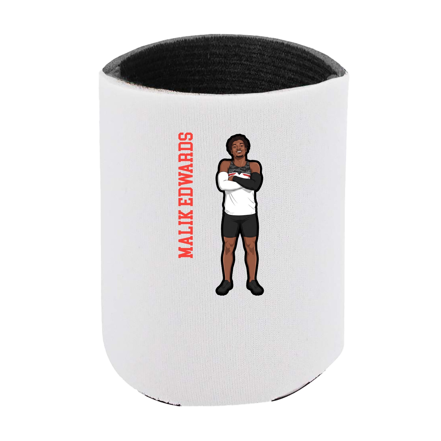 Can Holder — Name Vertical in White