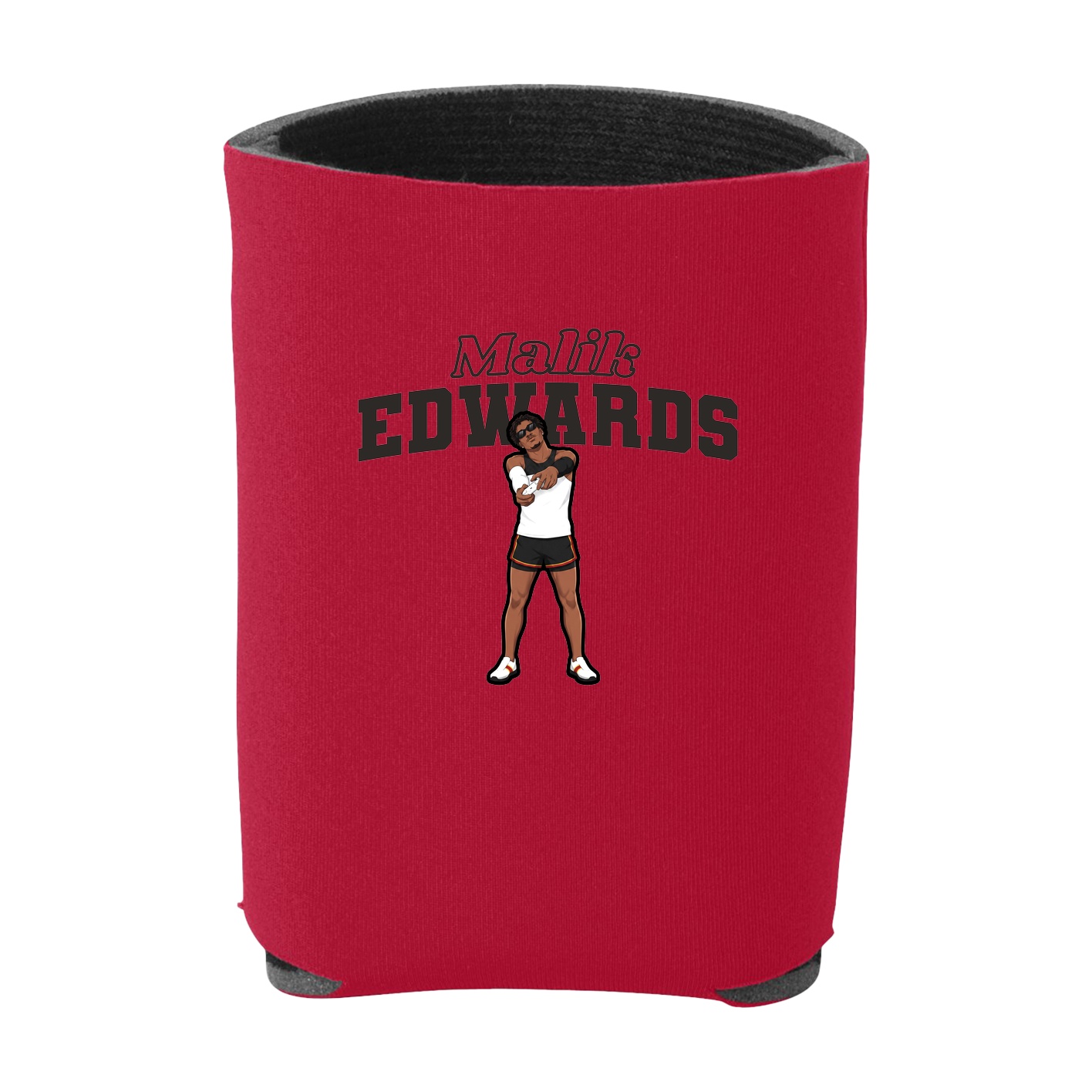Can Holder — Name Arch in Red