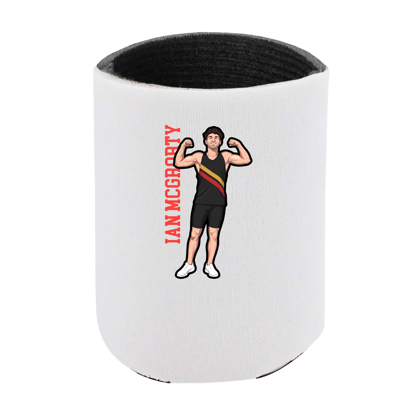 Can Holder — Name Vertical in White