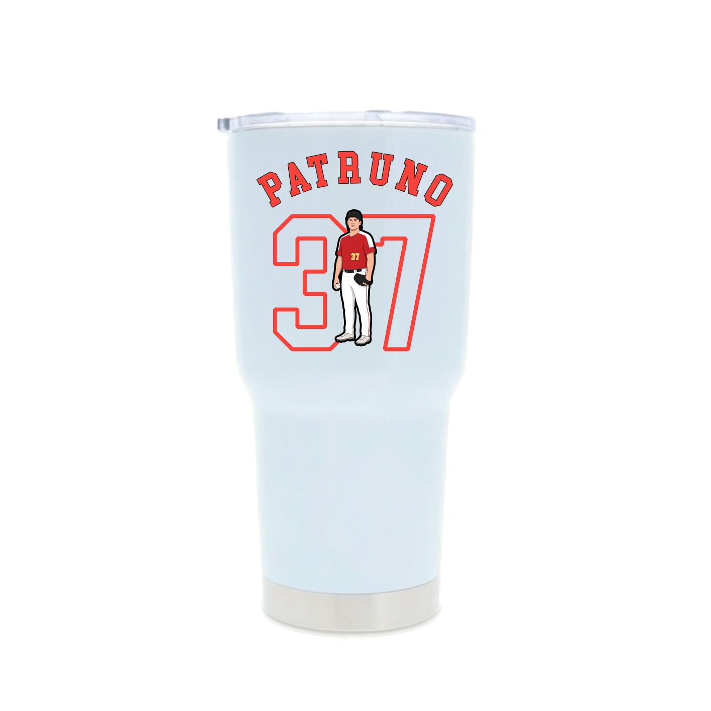 30oz Stainless Steel Tumbler — Shirsey Arch in White