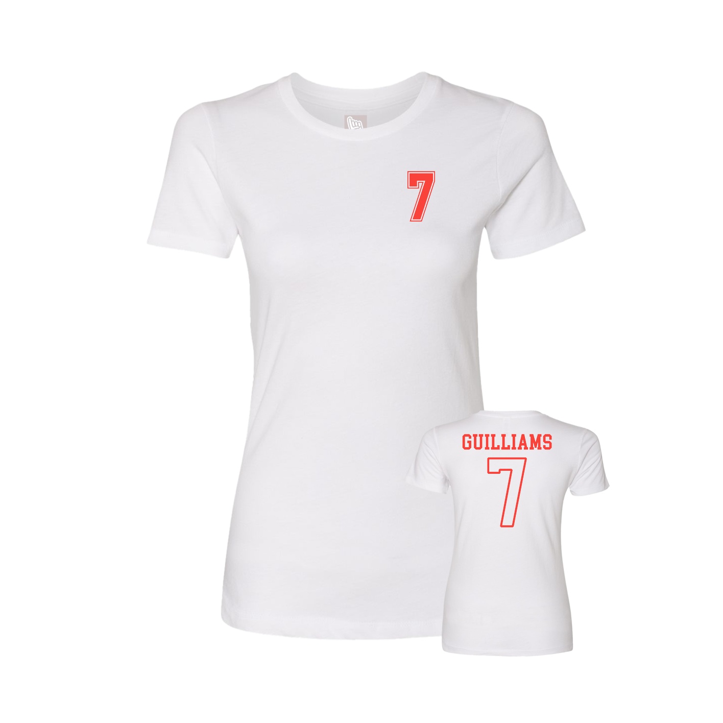 Womens Tee — Chest Back in White