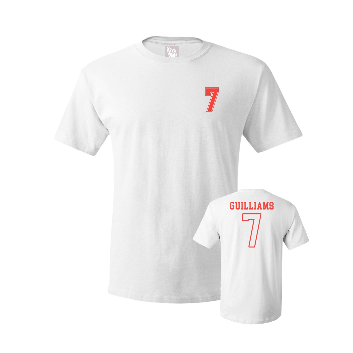 Youth Tee — Chest Back in White
