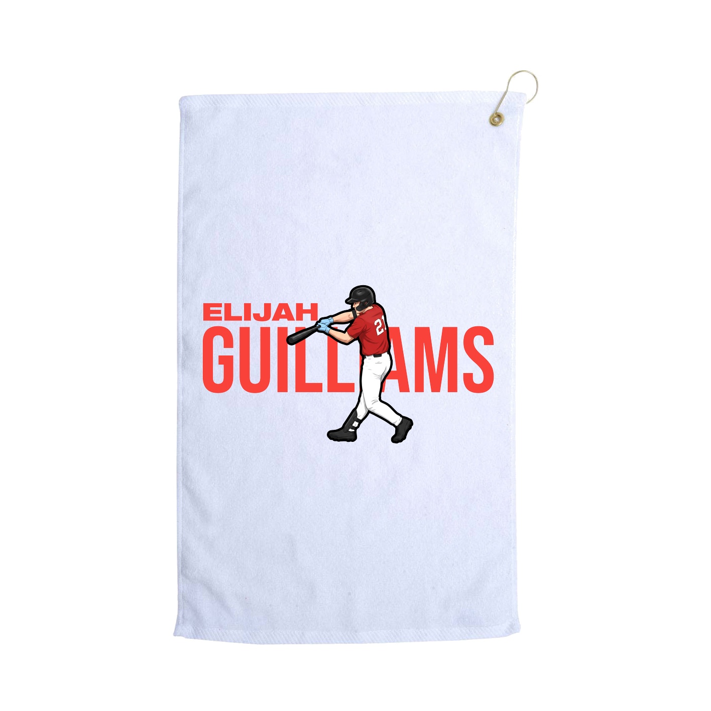 Golf Towel — Player Name in White