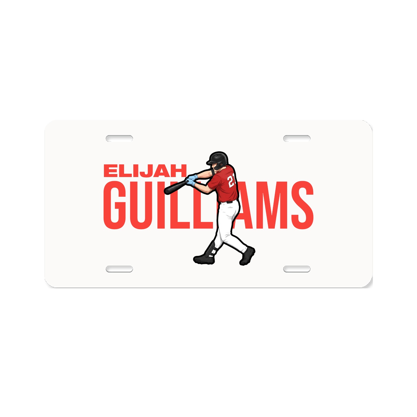 License Plate — Player Name in Classic