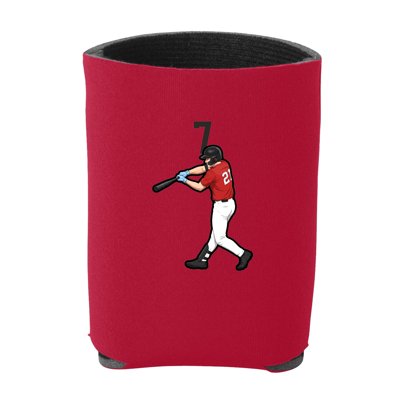 Can Holder — Number Top in Red