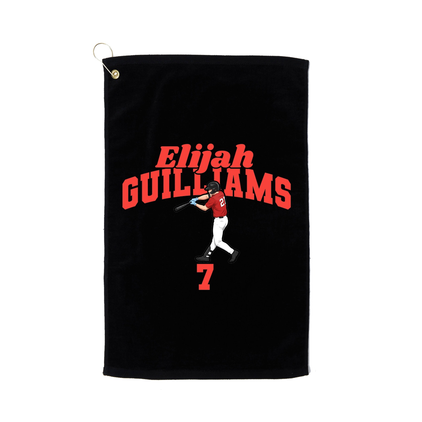 Golf Towel — Signature Arch in Black
