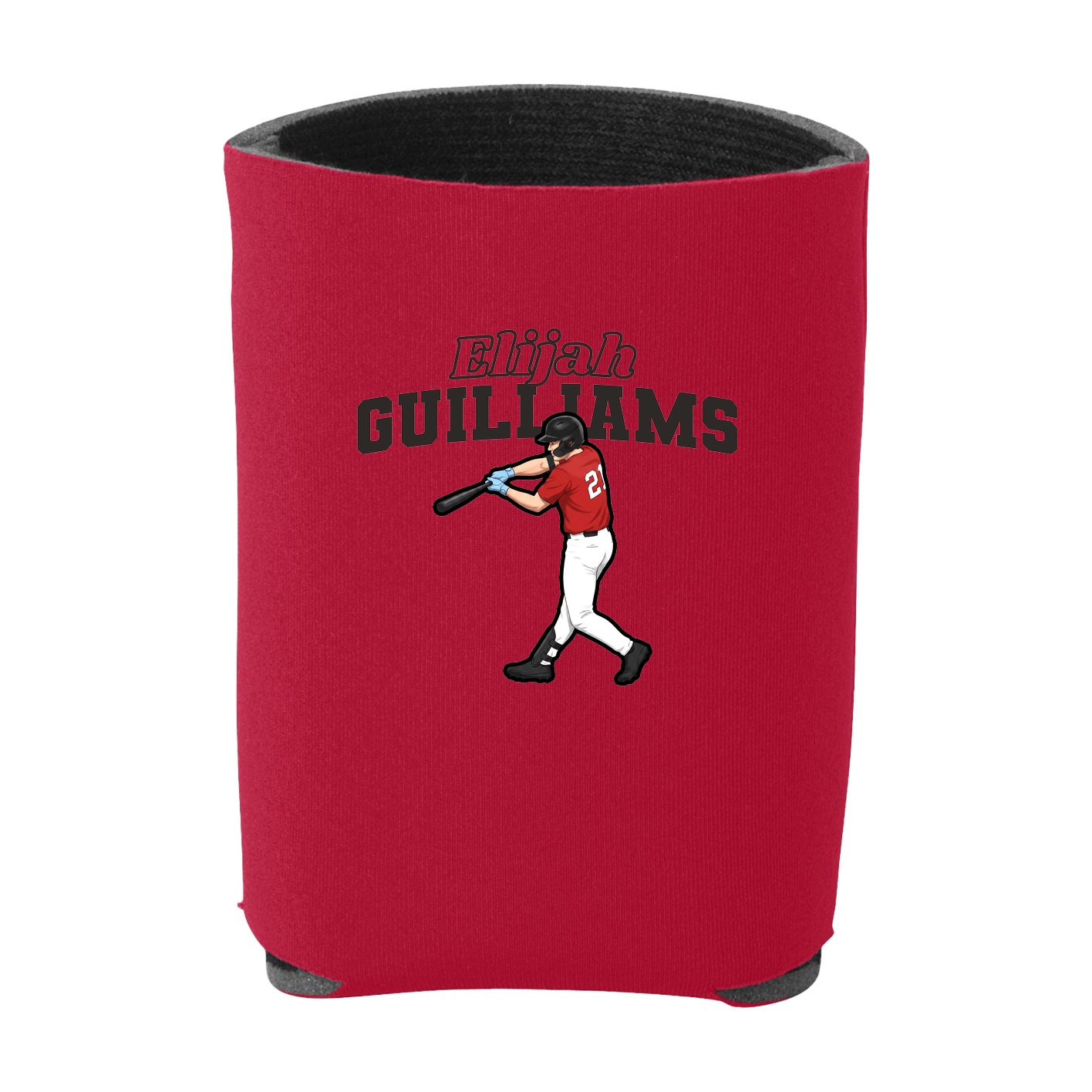 Can Holder — Name Arch in Red