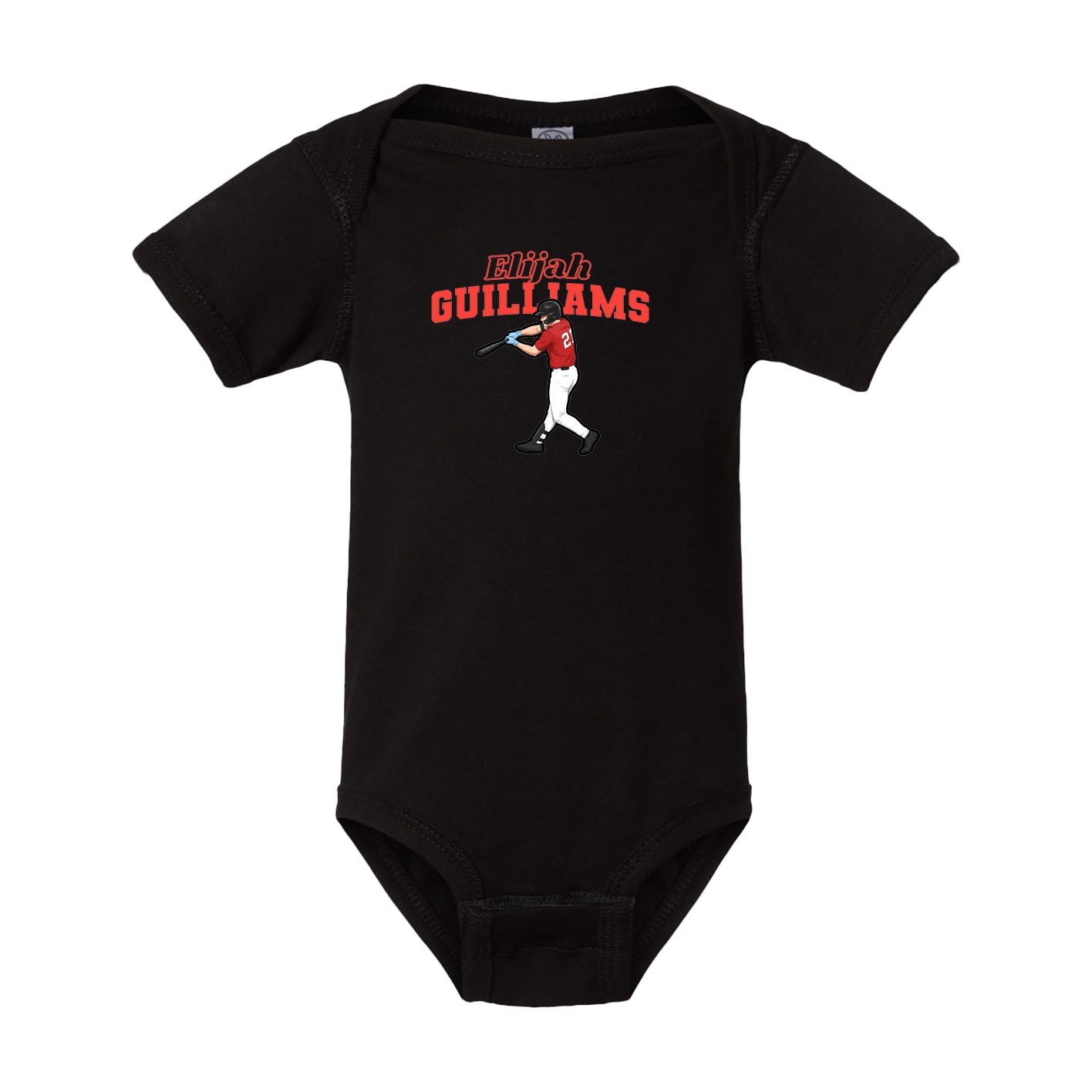 Baby Onesie — Name Arch in Black
