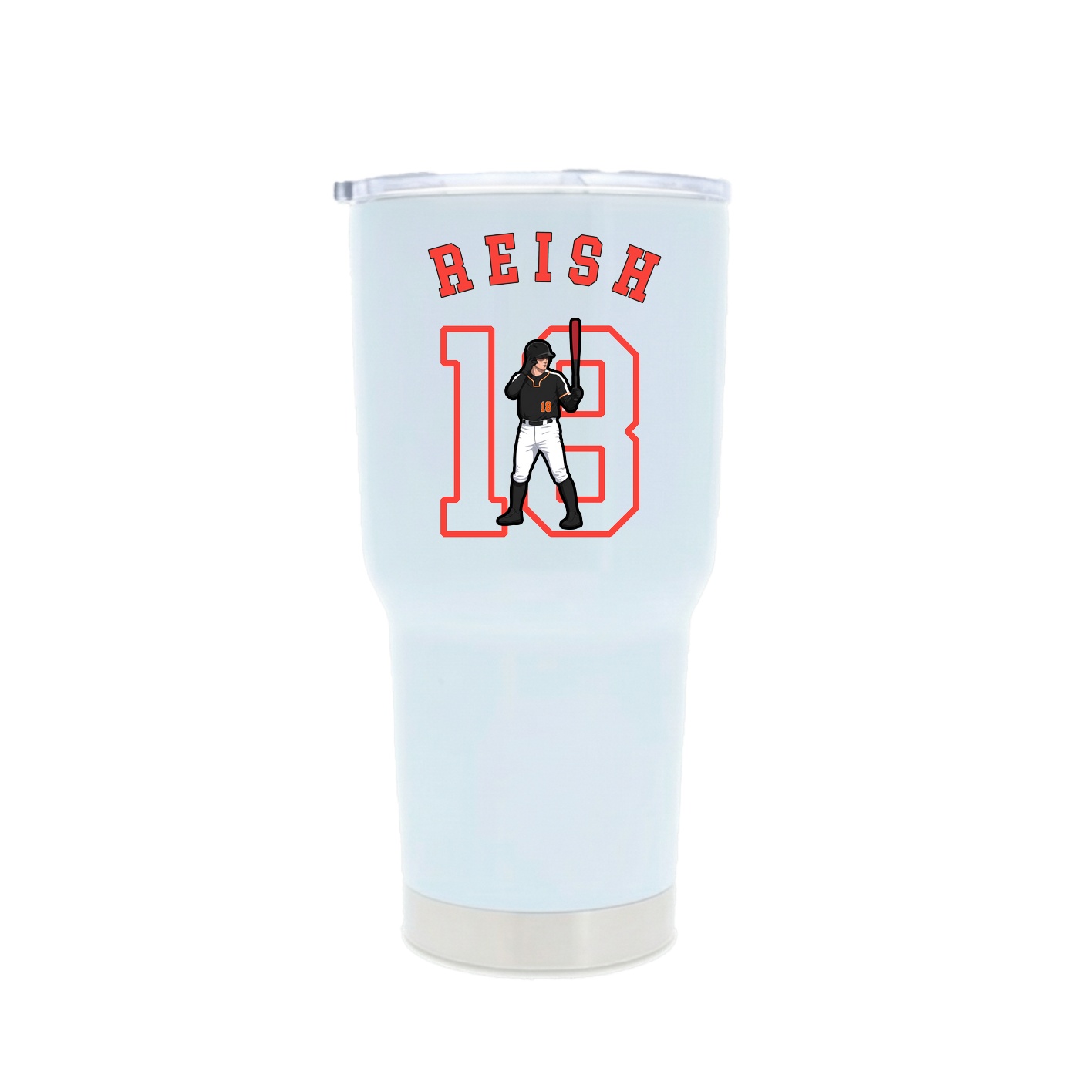 30oz Stainless Steel Tumbler — Shirsey Arch in White