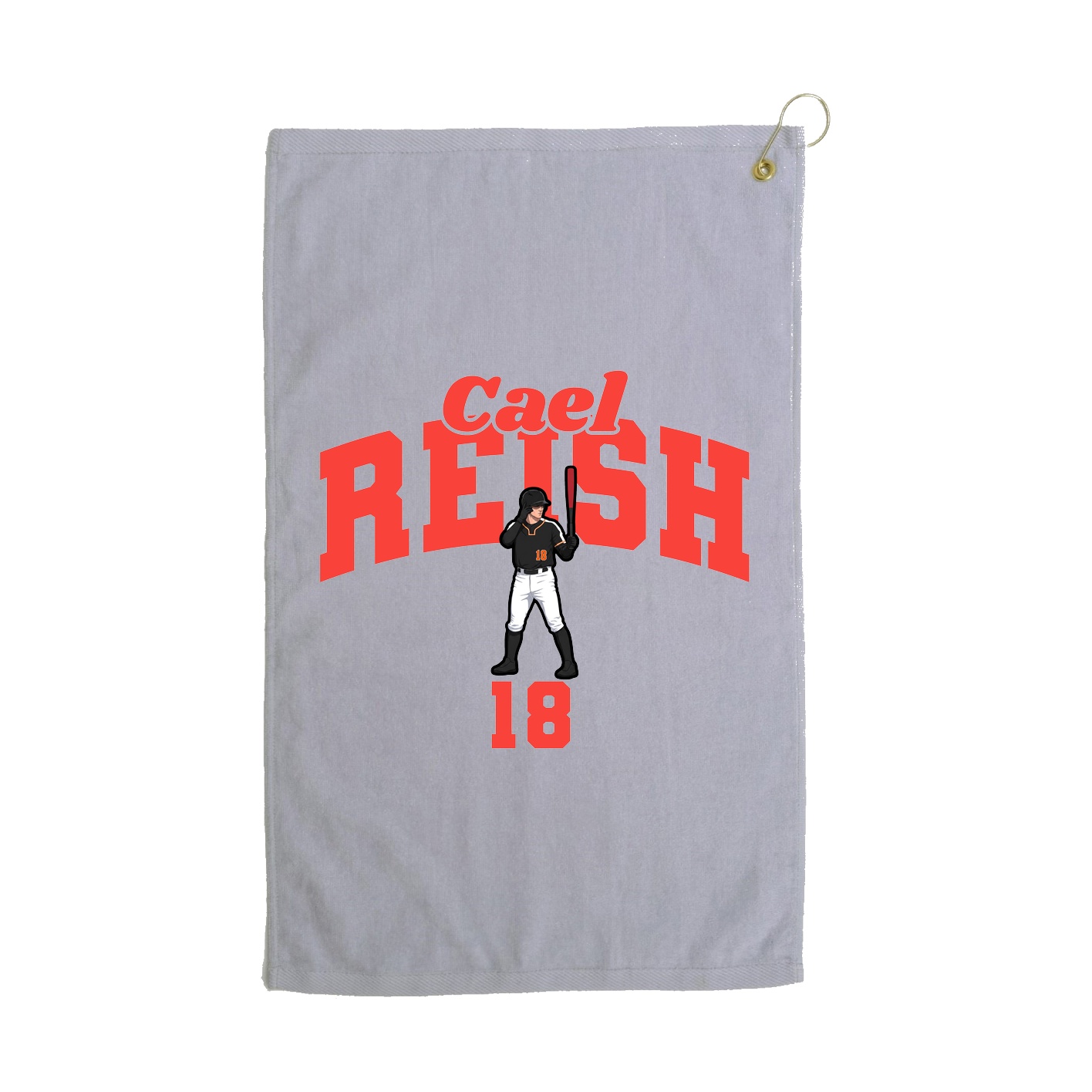 Golf Towel — Signature Arch in Grey