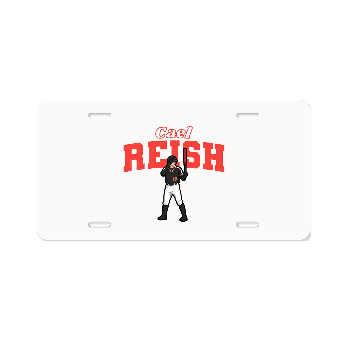 License Plate — Name Arch in Classic