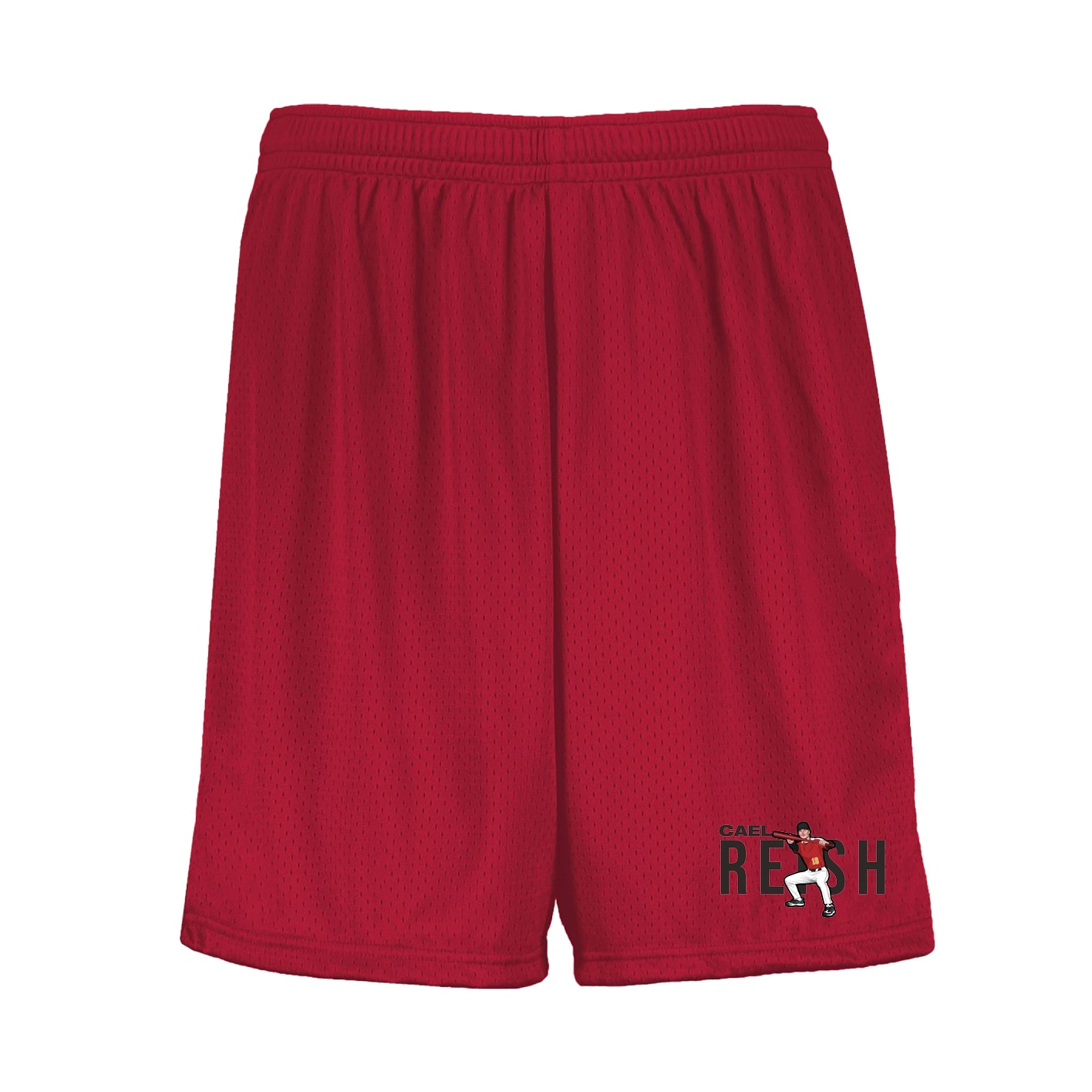 Shorts — Player Name in Red