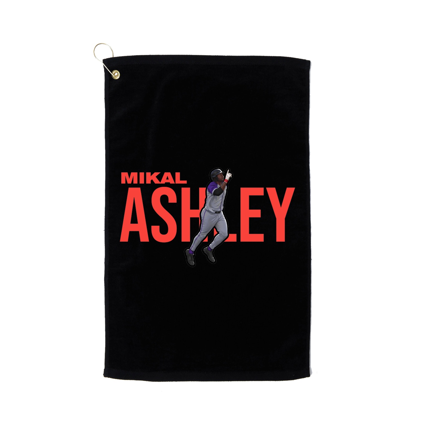 Golf Towel — Player Name in Black