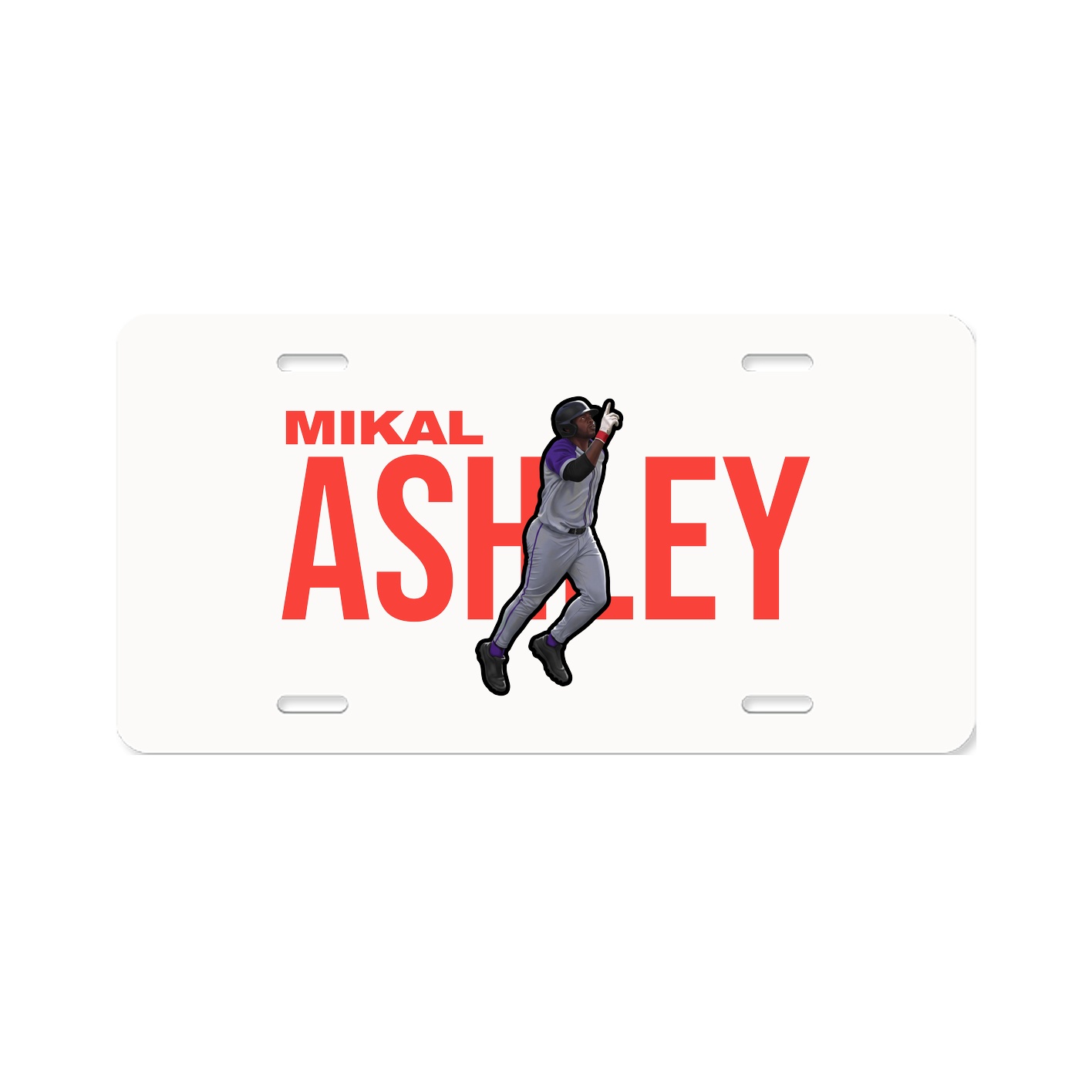 License Plate — Player Name in Classic