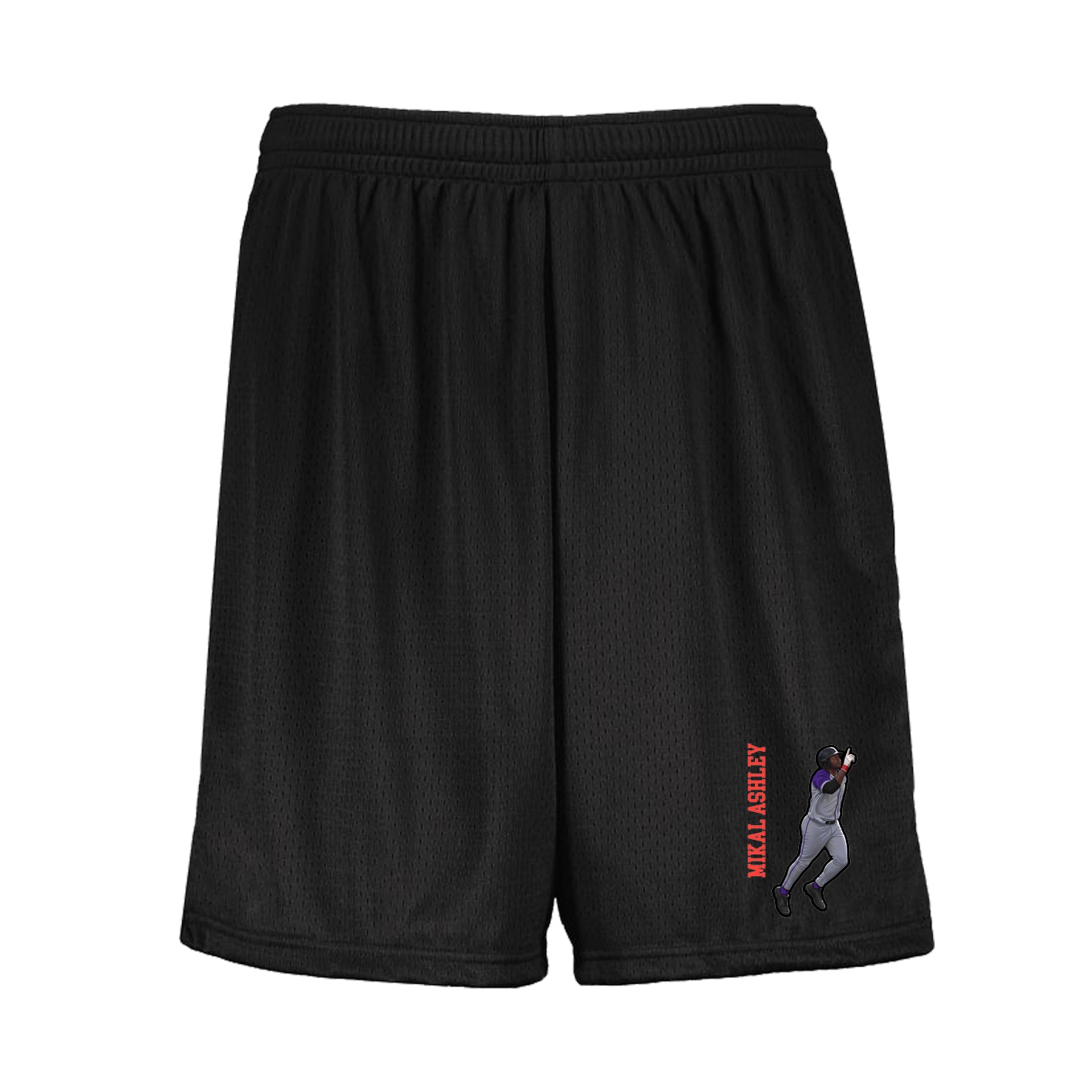 Shorts — Name Vertical in Black