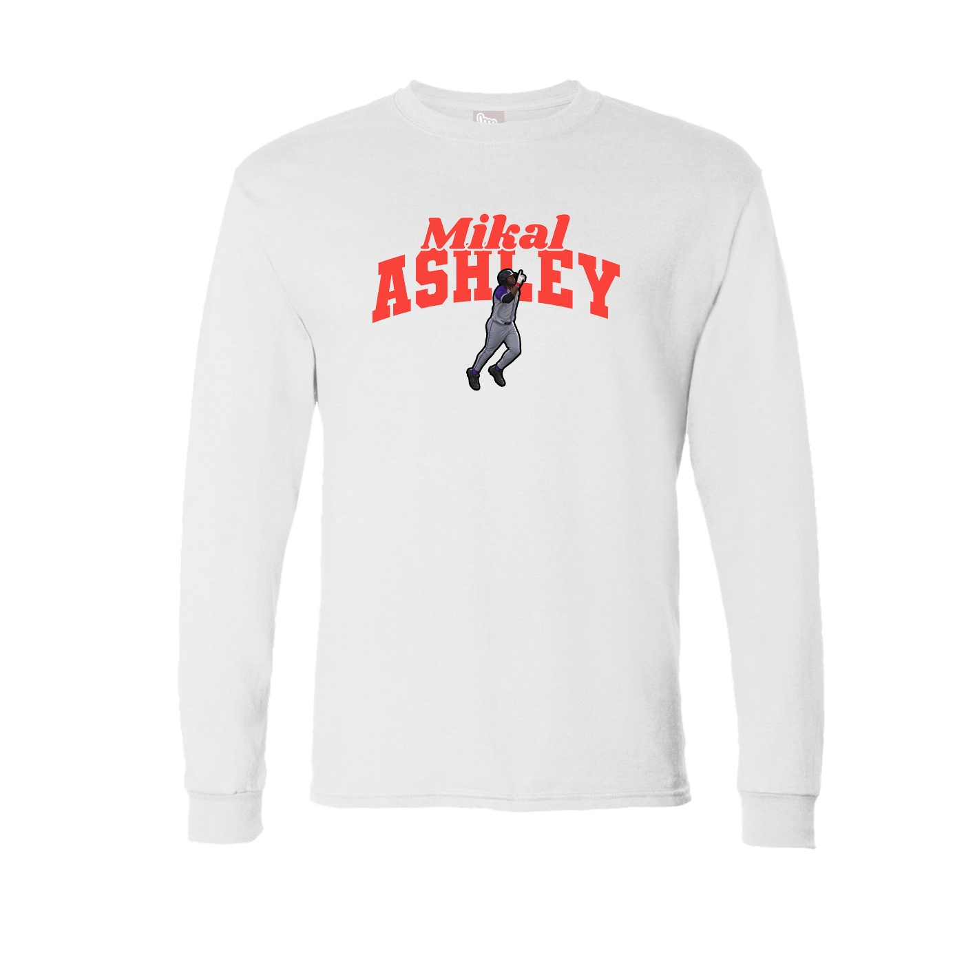 Long Sleeve Tee — Signature Arch in White