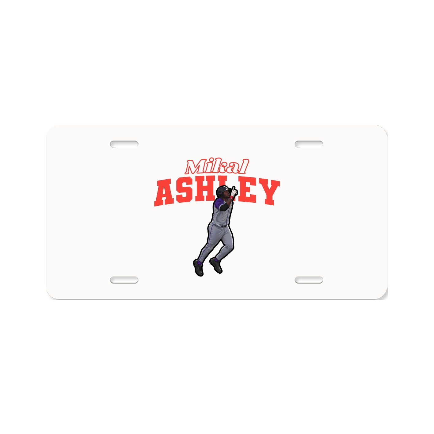 License Plate — Name Arch in Classic
