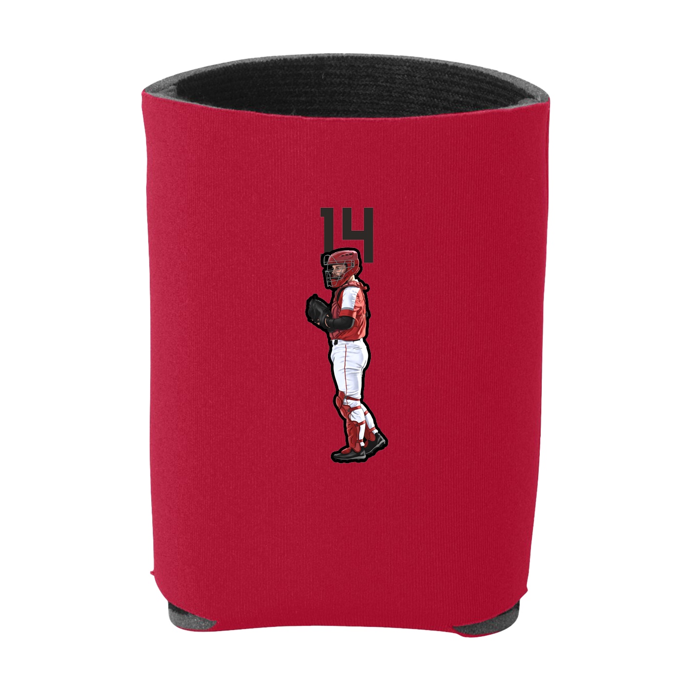Can Holder — Number Top in Red