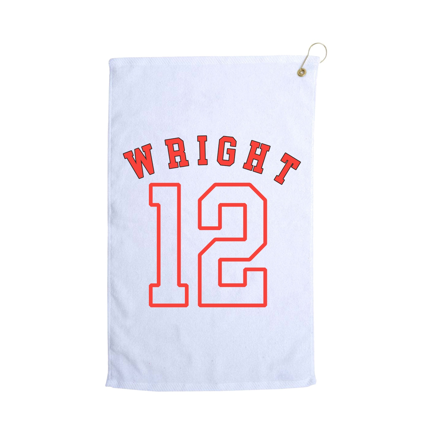 Golf Towel — Shirsey Arch in White