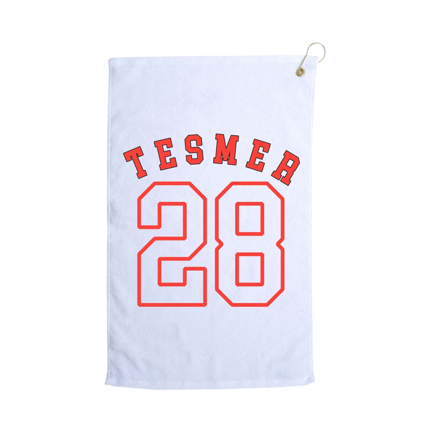 Golf Towel — Shirsey Arch in White