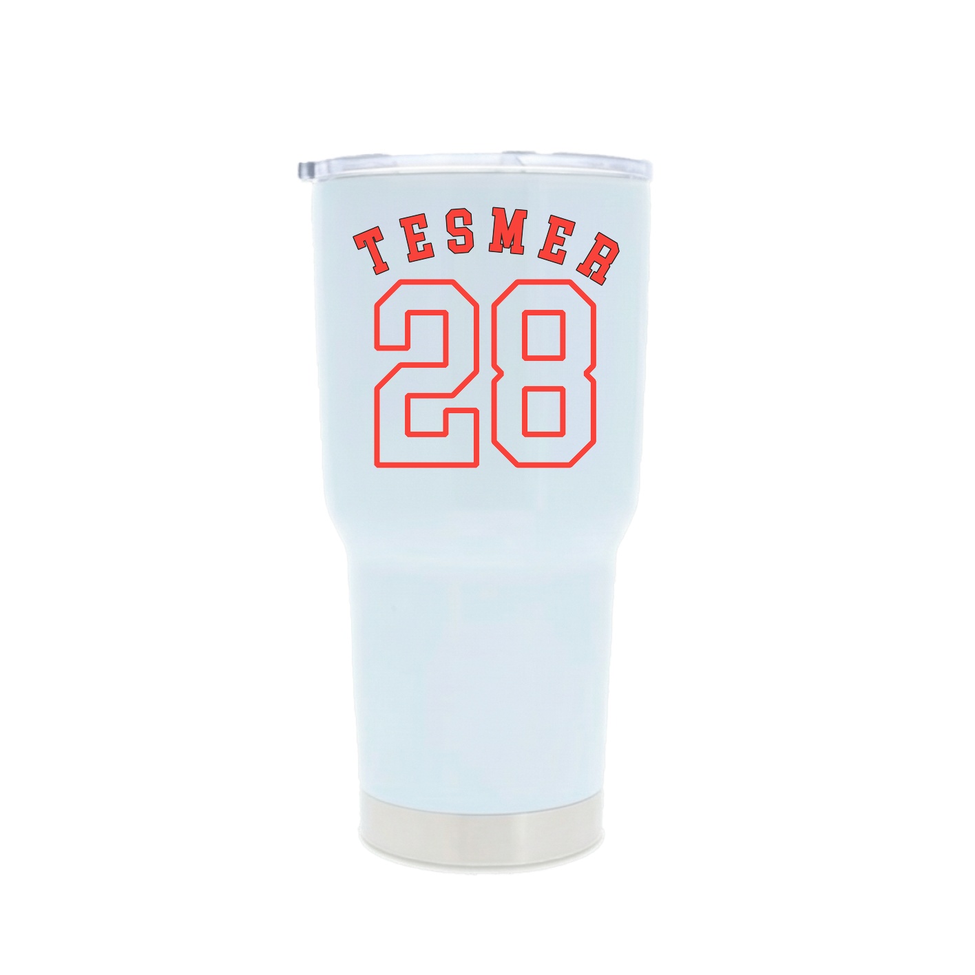 30oz Stainless Steel Tumbler — Shirsey Arch in White