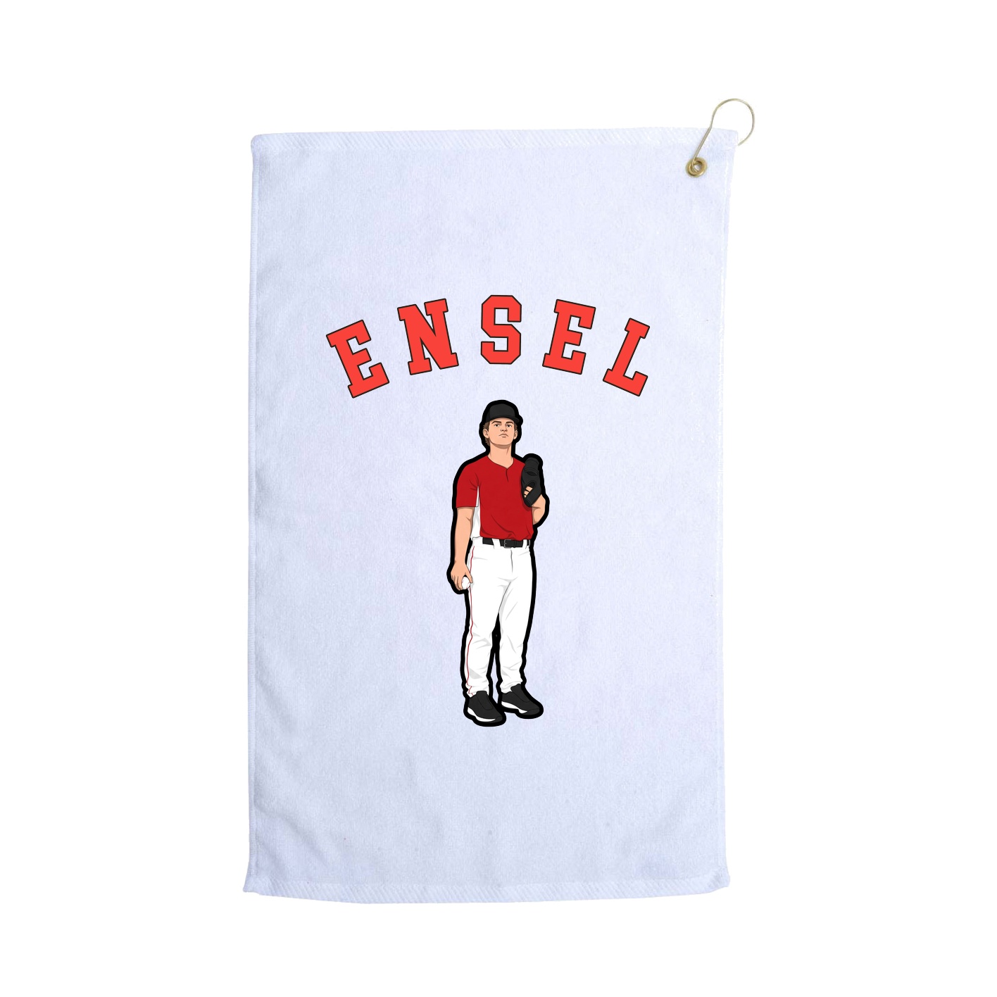 Golf Towel — Shirsey Arch in White